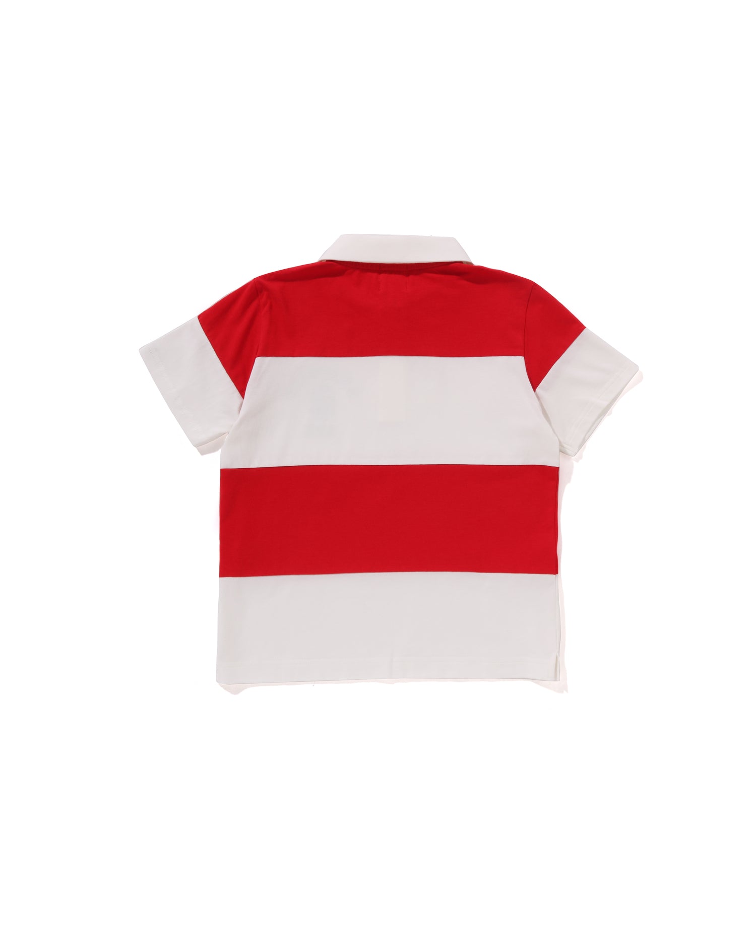 BY BATHING APE ストライプポロシャツ A BATHING APE® Kids College Panel Stripe Polo Shirt | Bape