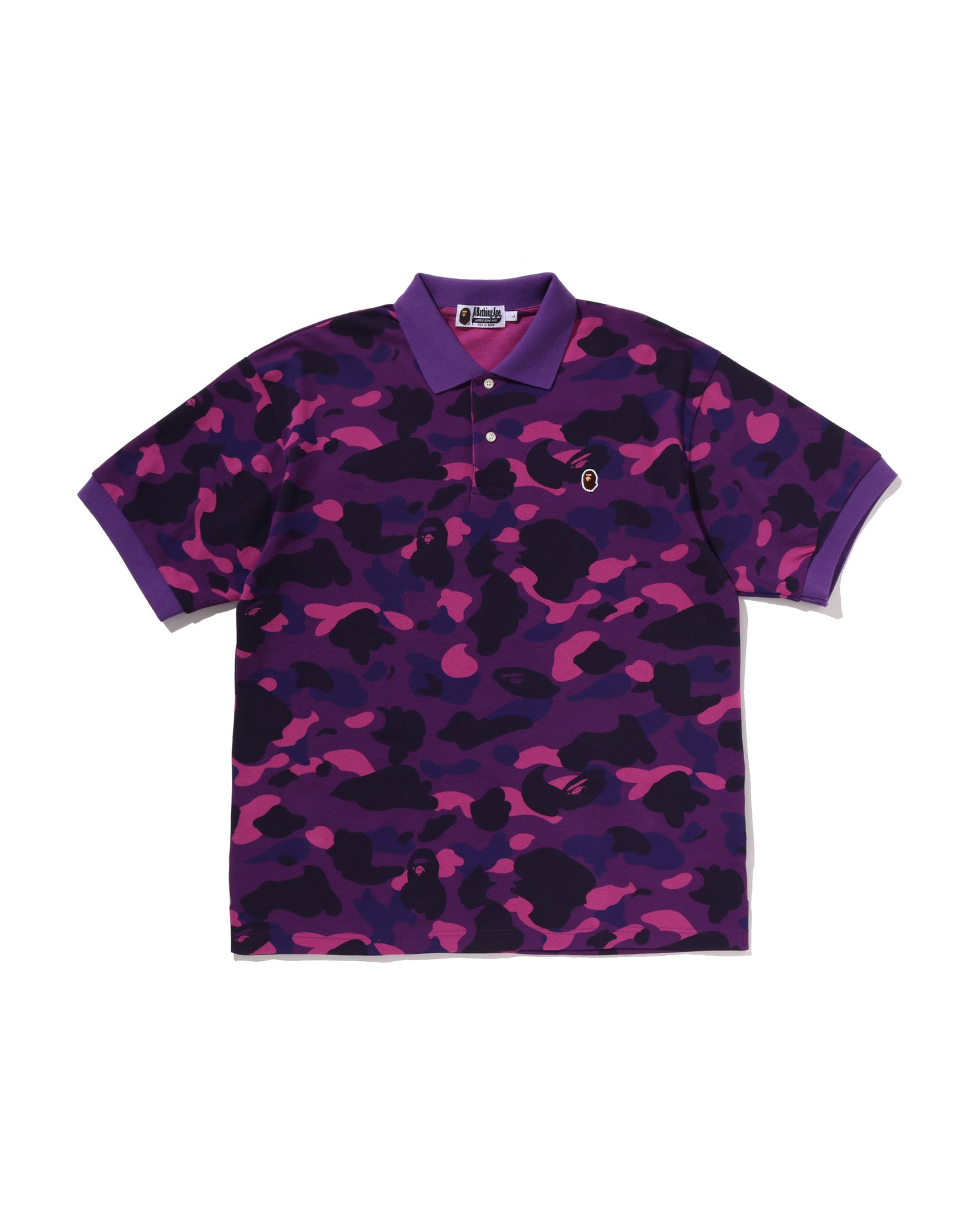 A BATHING APE® Color Camo One Point Relaxed Fit Polo | Bape