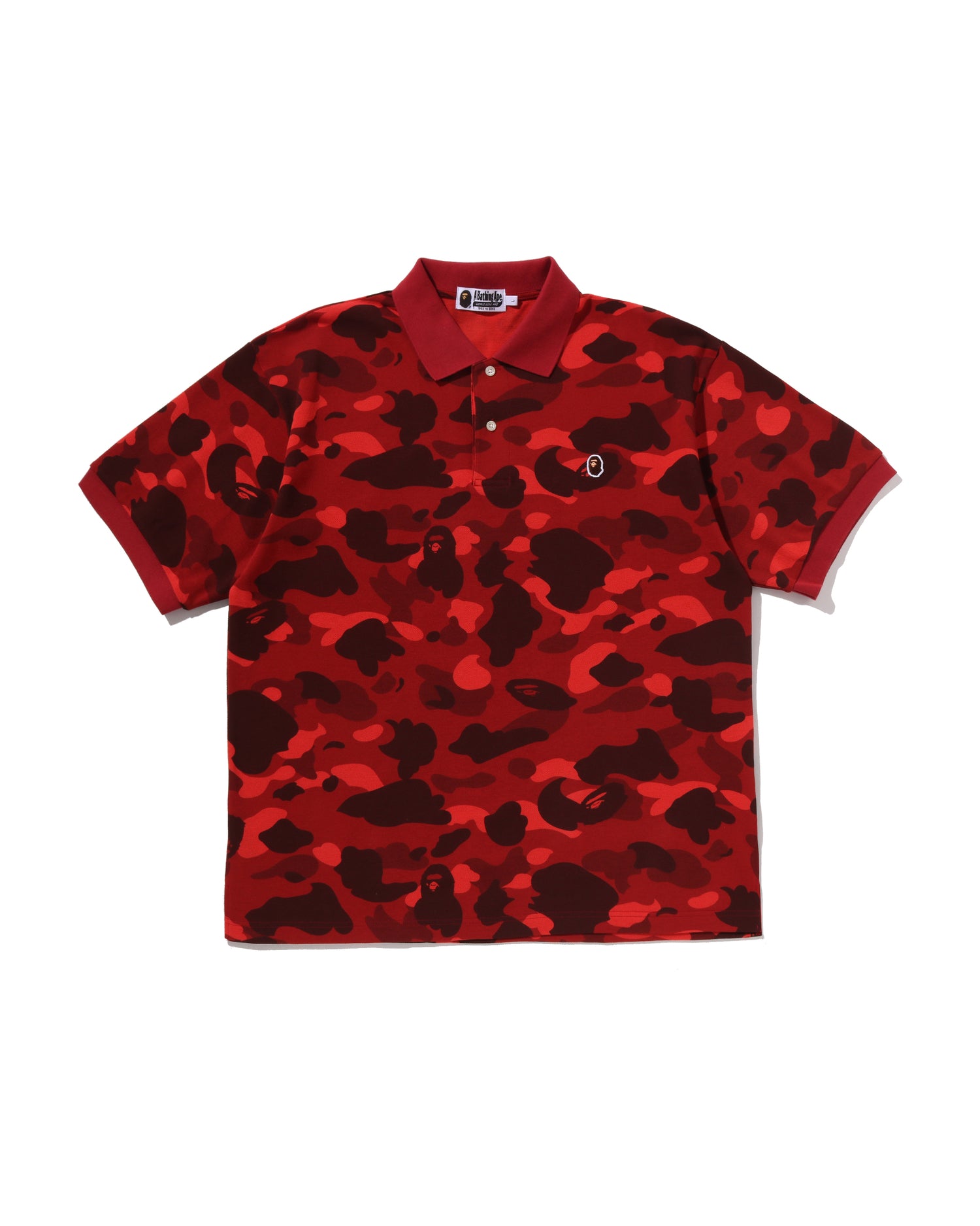 A BATHING APE® Color Camo One Point Relaxed Fit Polo | Bape