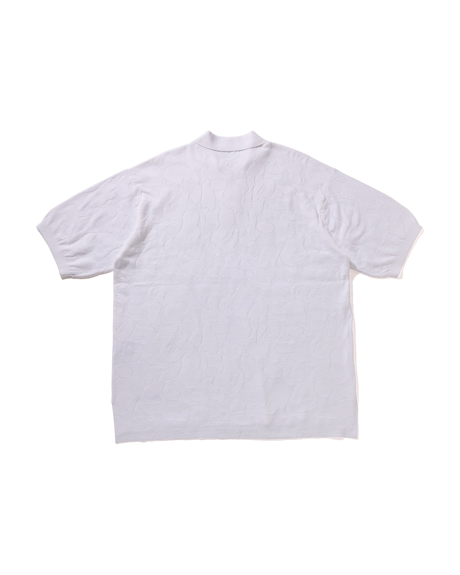 A BATHING APE® Solid Camo Jacquard Relax Fit Polo Shirt | Bape