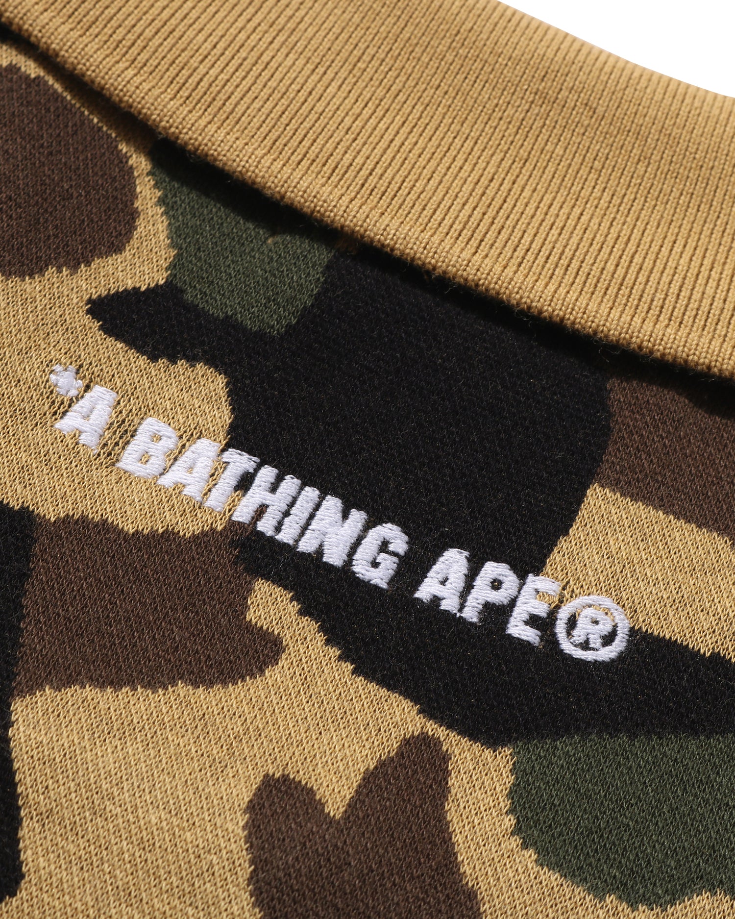 A BATHING APE® 1st Camo Jacquard Relax Fit Polo Shirt | Bape