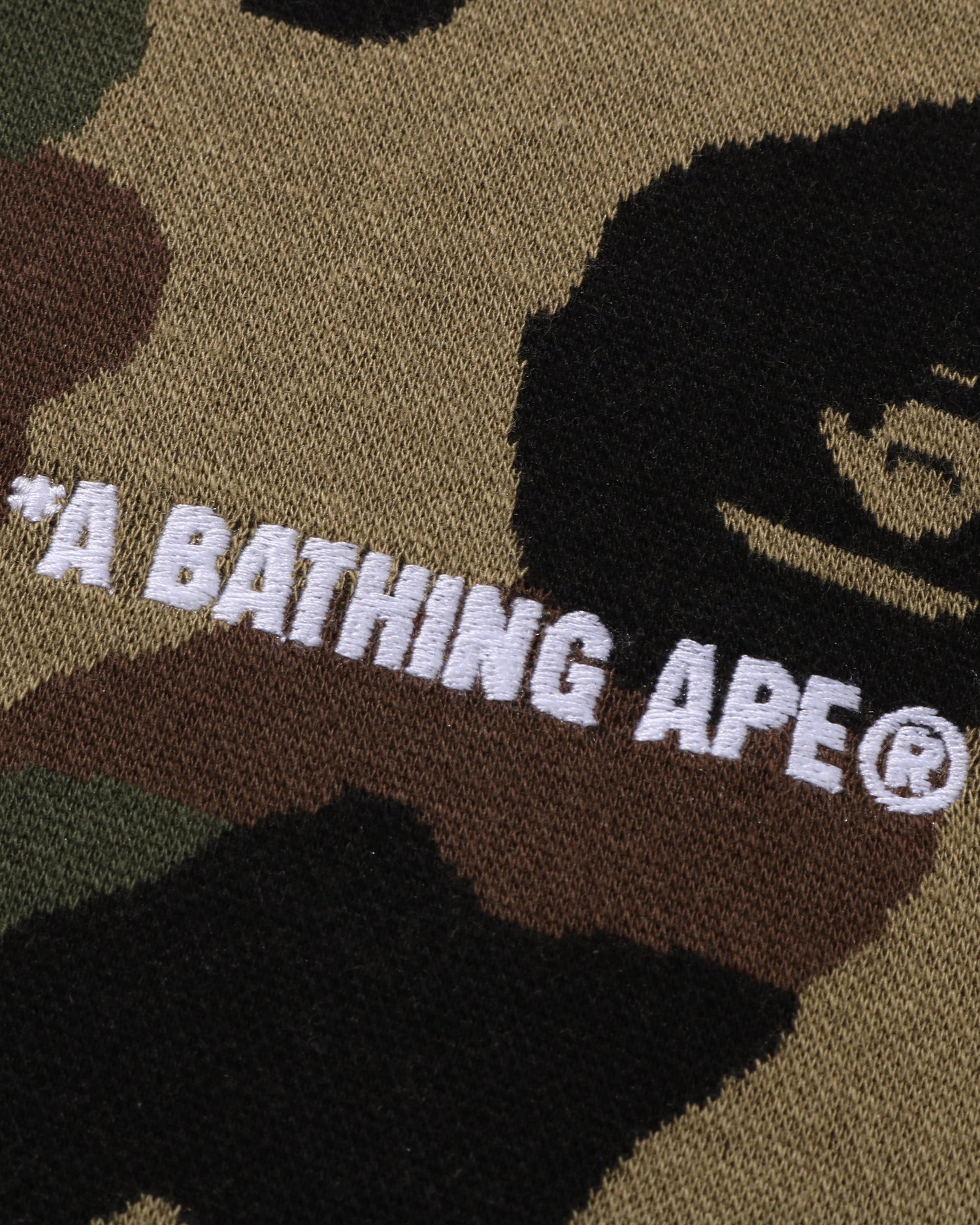 A BATHING APE® 1st Camo Jacquard Logo Relaxed Fit Polo Shirt