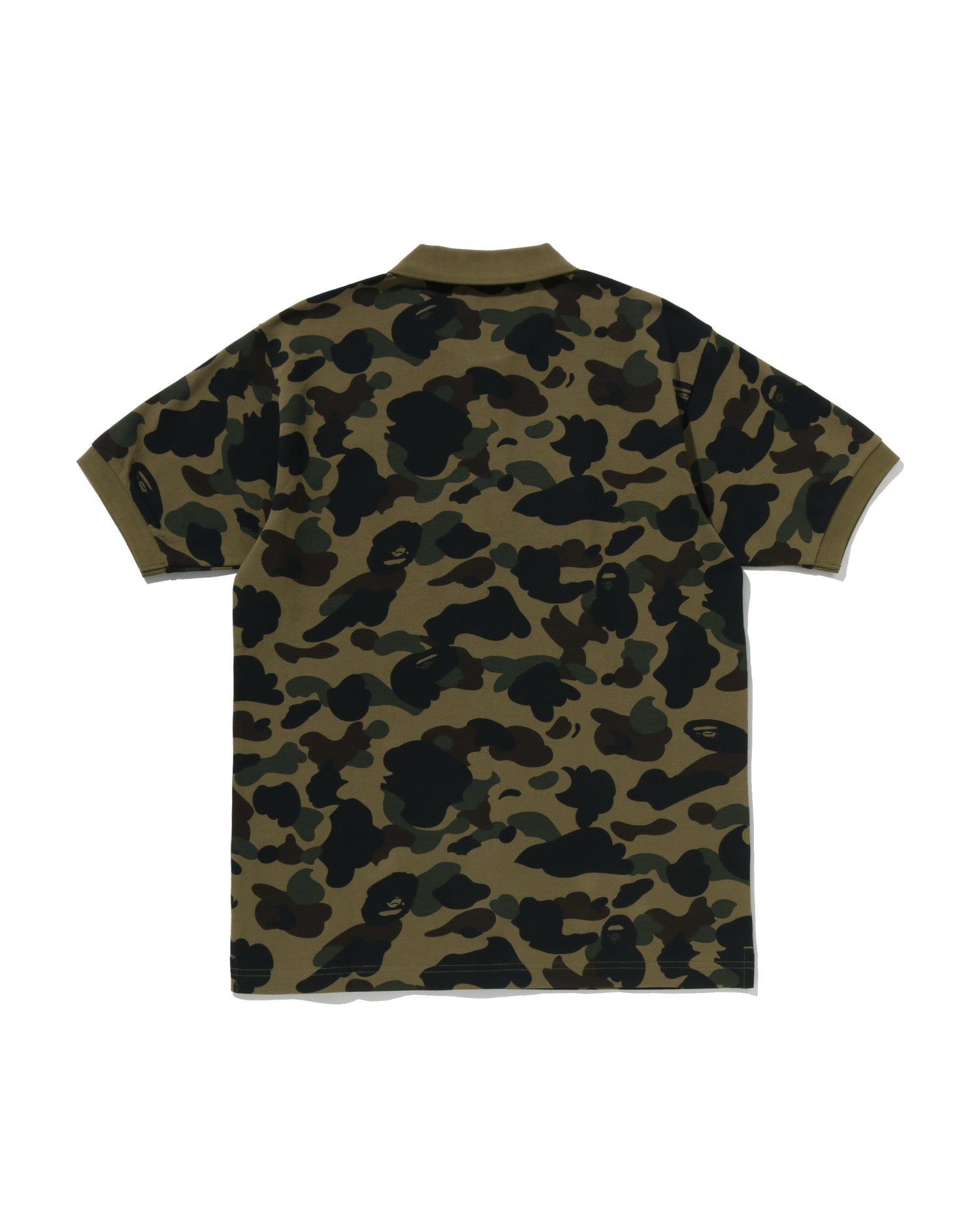 トップス A Bathing Ape 1ST CAMO ONE POINT POLO S A Bathing Ape Men 1st Camo One Point Polo green
