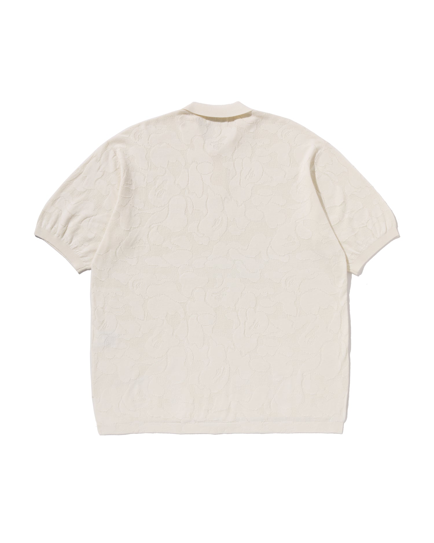 A BATHING APE® Solid Camo Jacquard Relaxed Fit Polo Shirt | Bape
