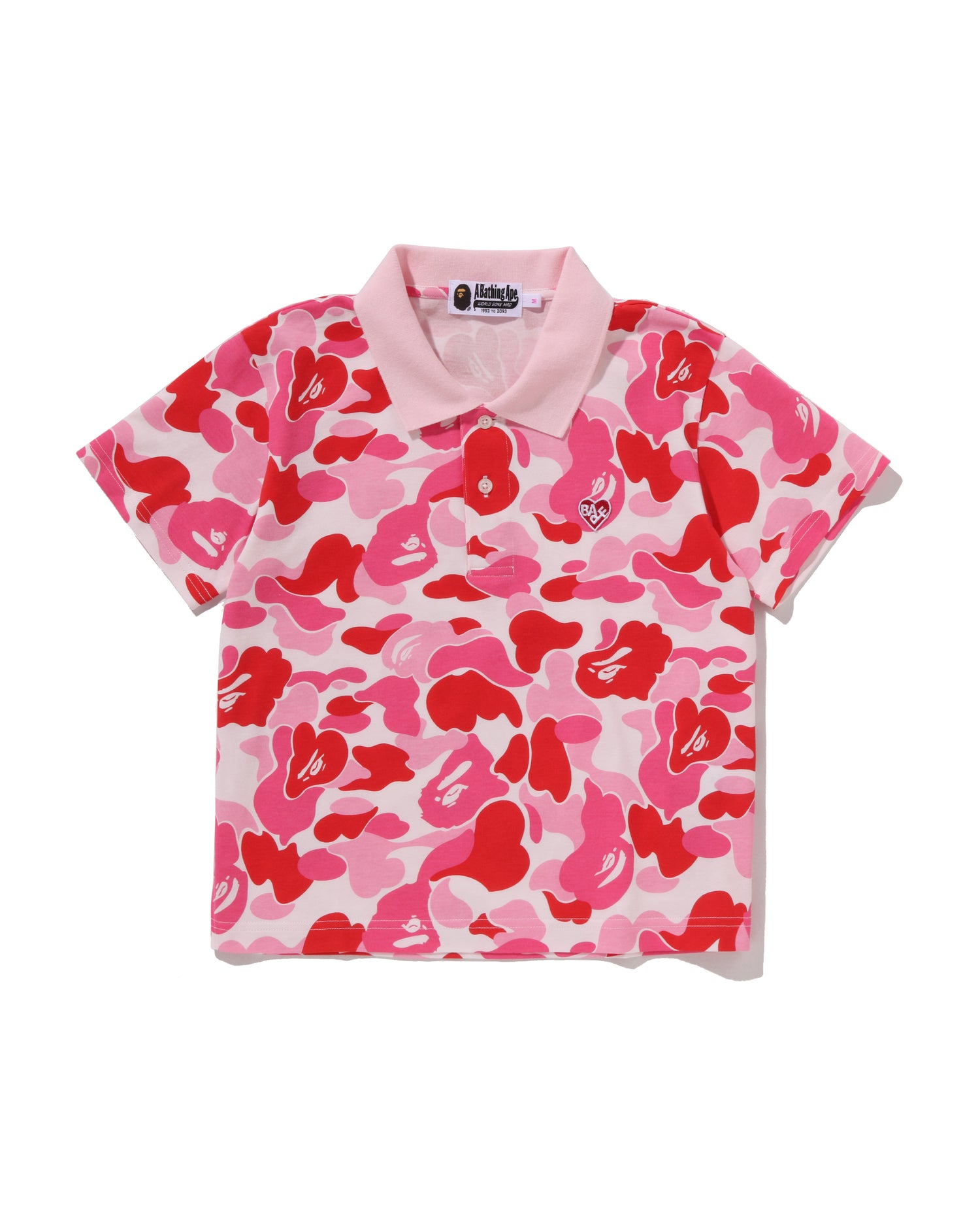 A BATHING APE® Abc Camo Cropped Polo Shirt | Bape official website