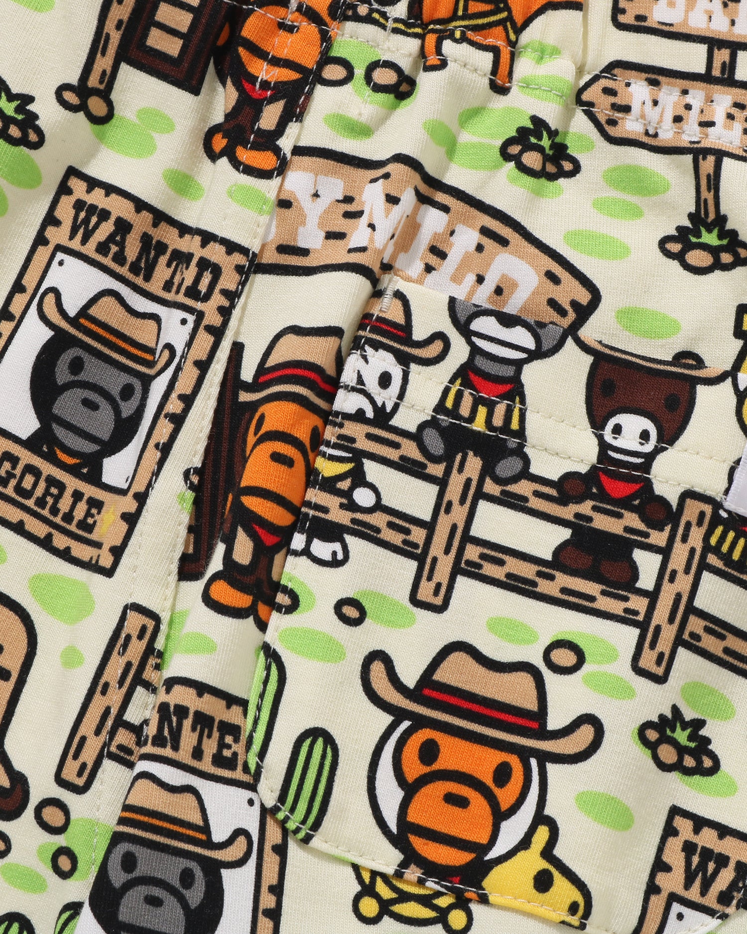 A BATHING APE® Babies Baby Milo Western Pattern Baby Pants | Bape