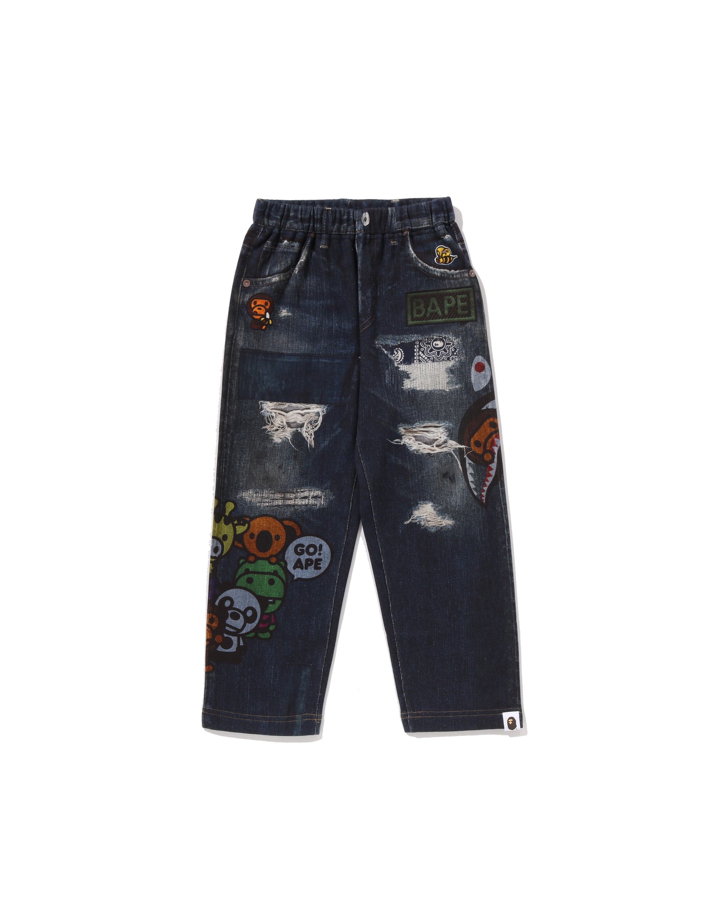 【美品】Bapeビッグロゴデニム BAPE X BLACK EYE PATCH 】LOOSE FIT DENIM PANTS | bape.com