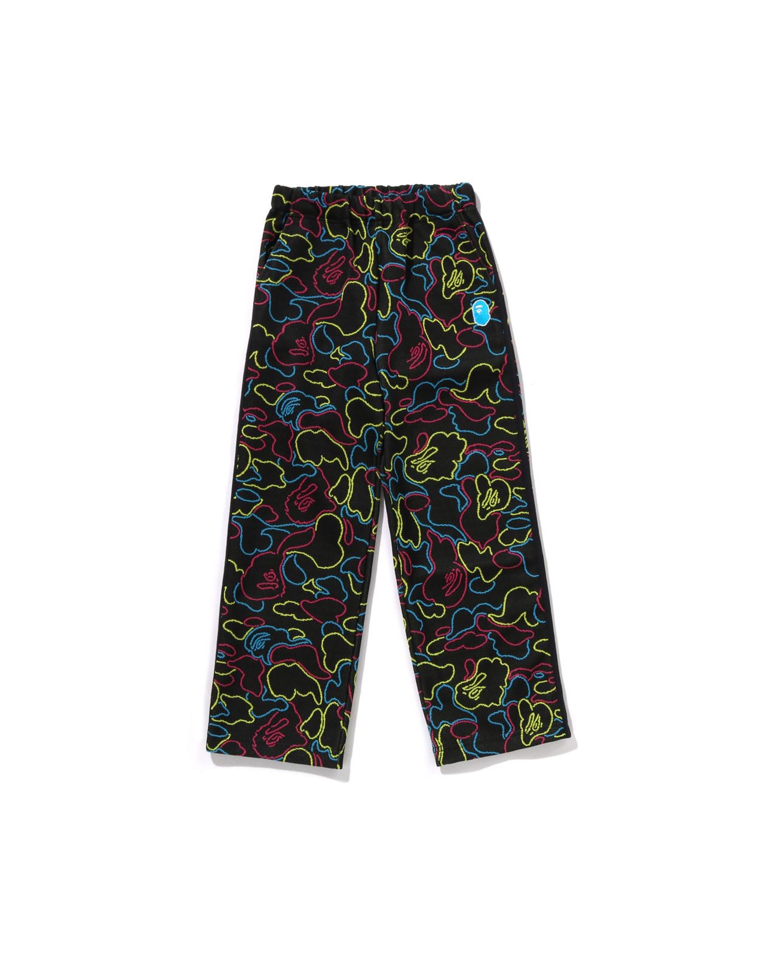 A BATHING APE® Kids Neon Camo Jacquard Track Pants | Bape