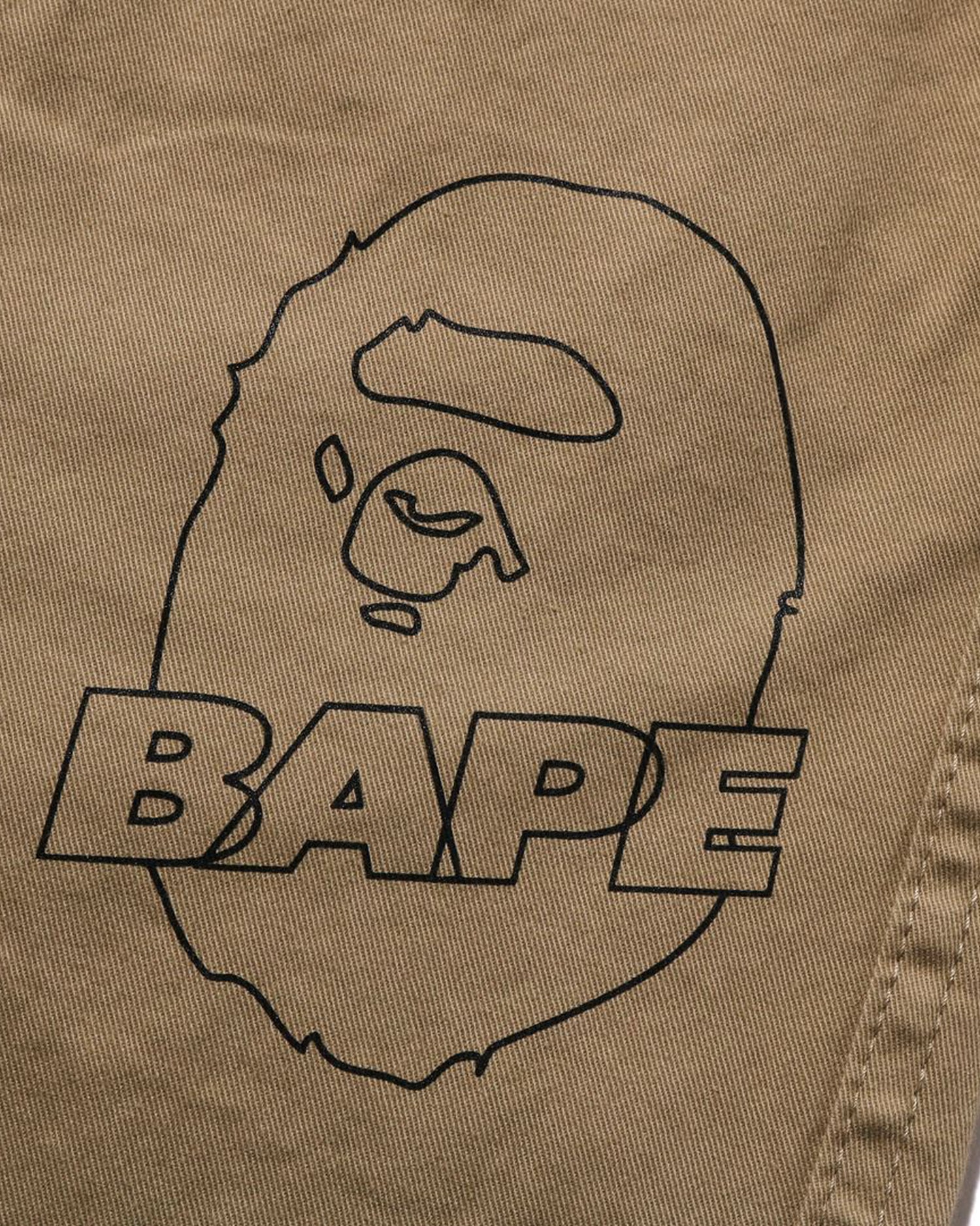 A BATHING APE® Kids BAPE Ape Head Curved Pants | Bape official