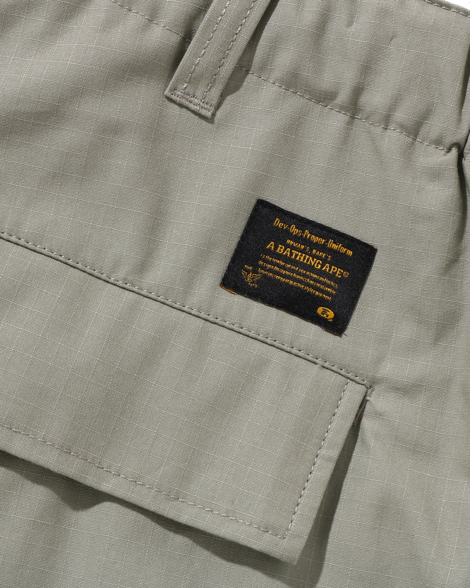 A BATHING APE® Ripstop Loose Fit Cargo Pants | Bape official