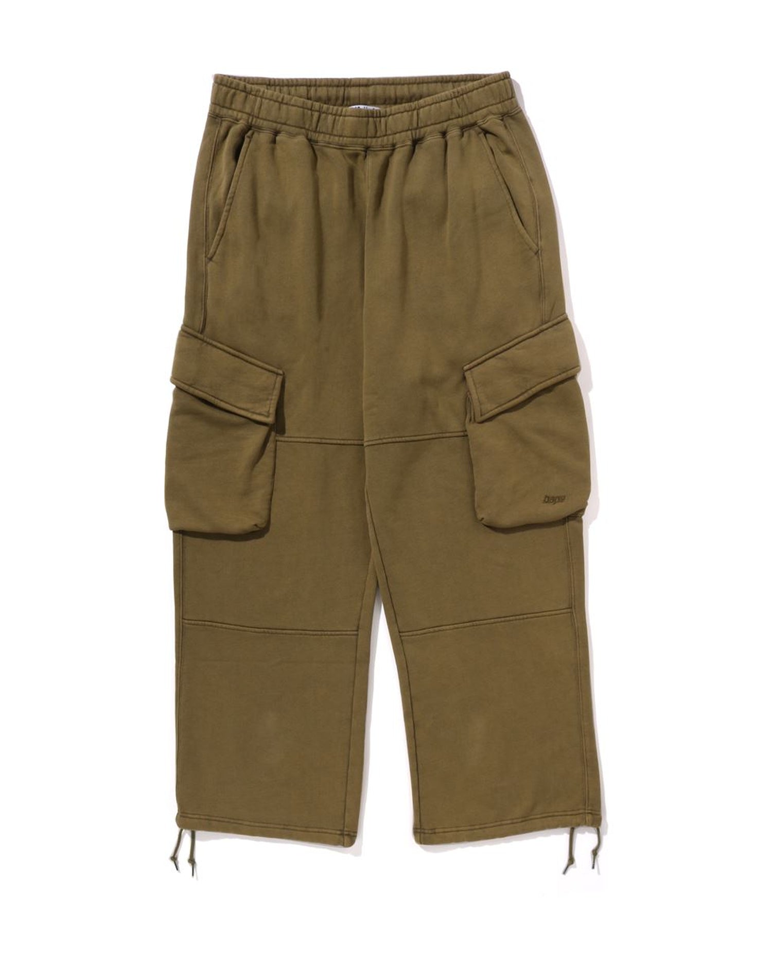 BAPE: Green Wide Cargo Shorts | SSENSE