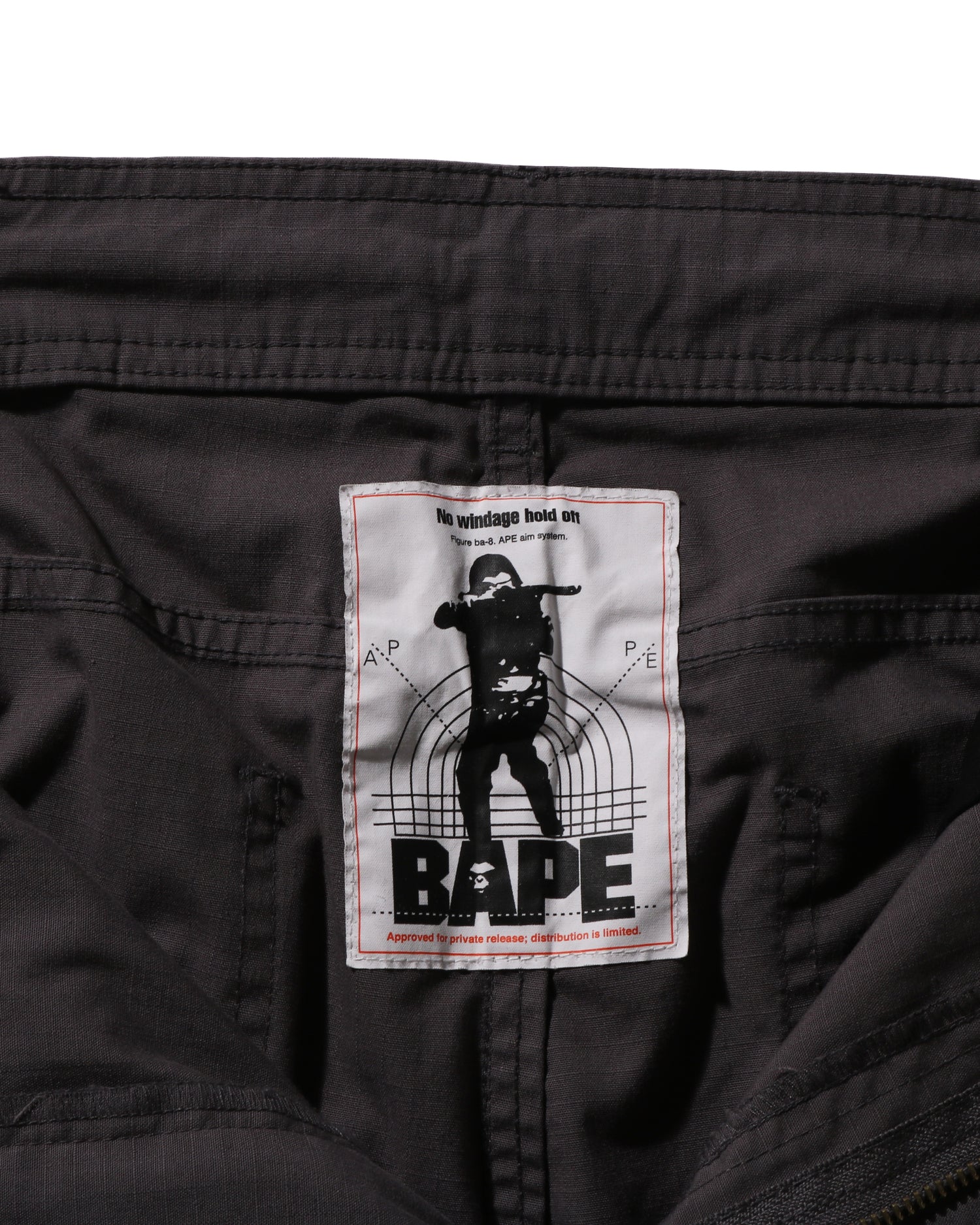 A BATHING APE® Heavy Washed Multi Pocket Relaxed Fit Cargo
