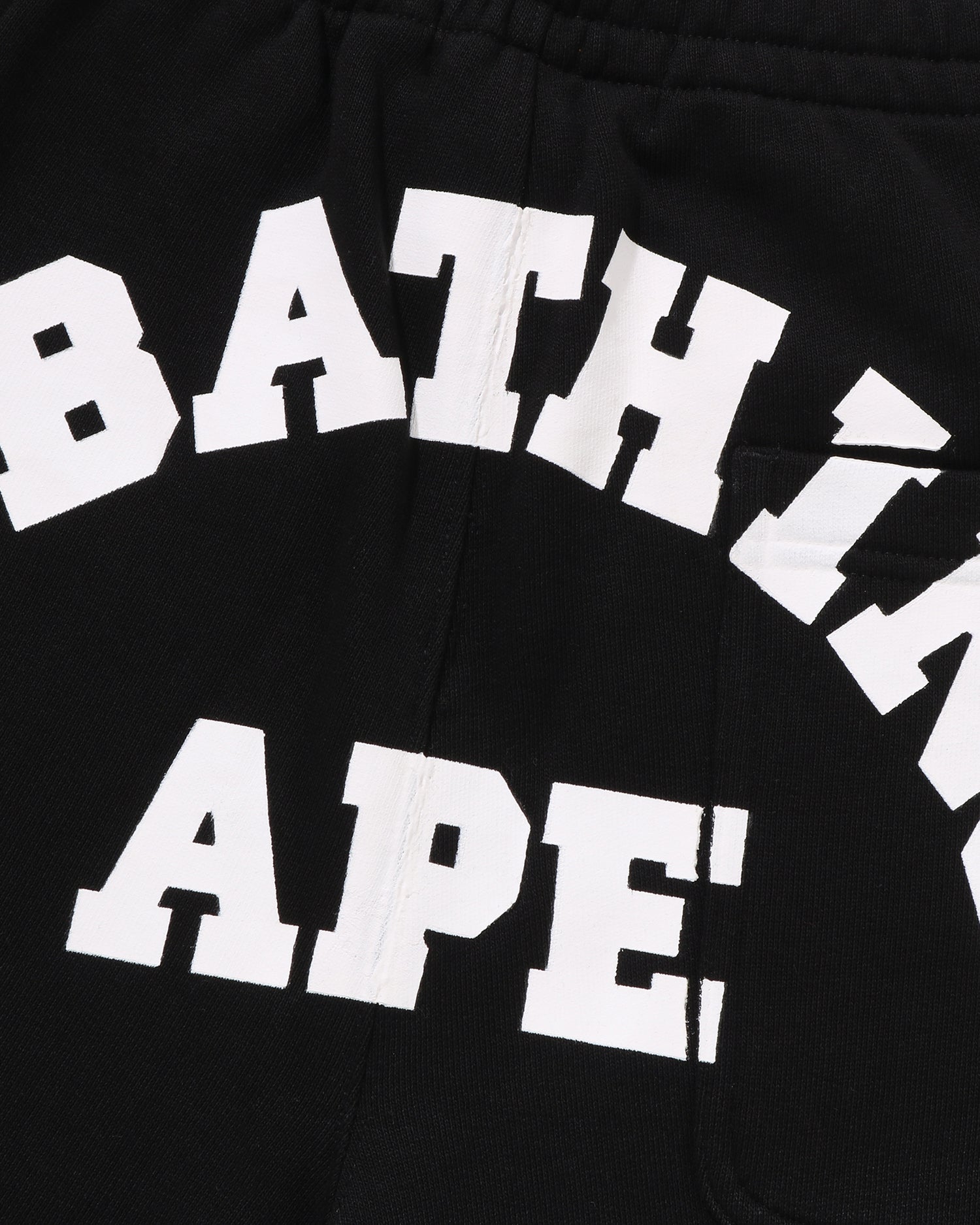 A BATHING APE® College Oversized Fit Wide Leg Sweat Pants | Bape
