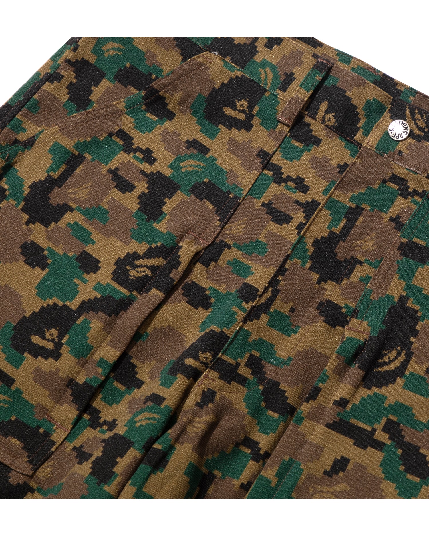 A BATHING APE モンキーパンツ オリーブ A BATHING APE® BAPE By Kazuki Kuraishi Pixelate Camo Tactical
