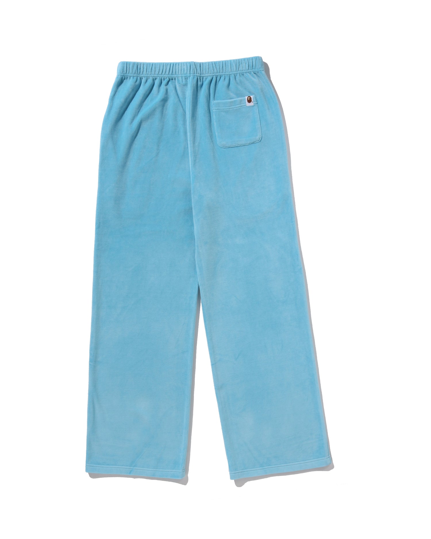 A BATHING APE® Crystal Stone Ape Head Velour Wide Pants | Bape