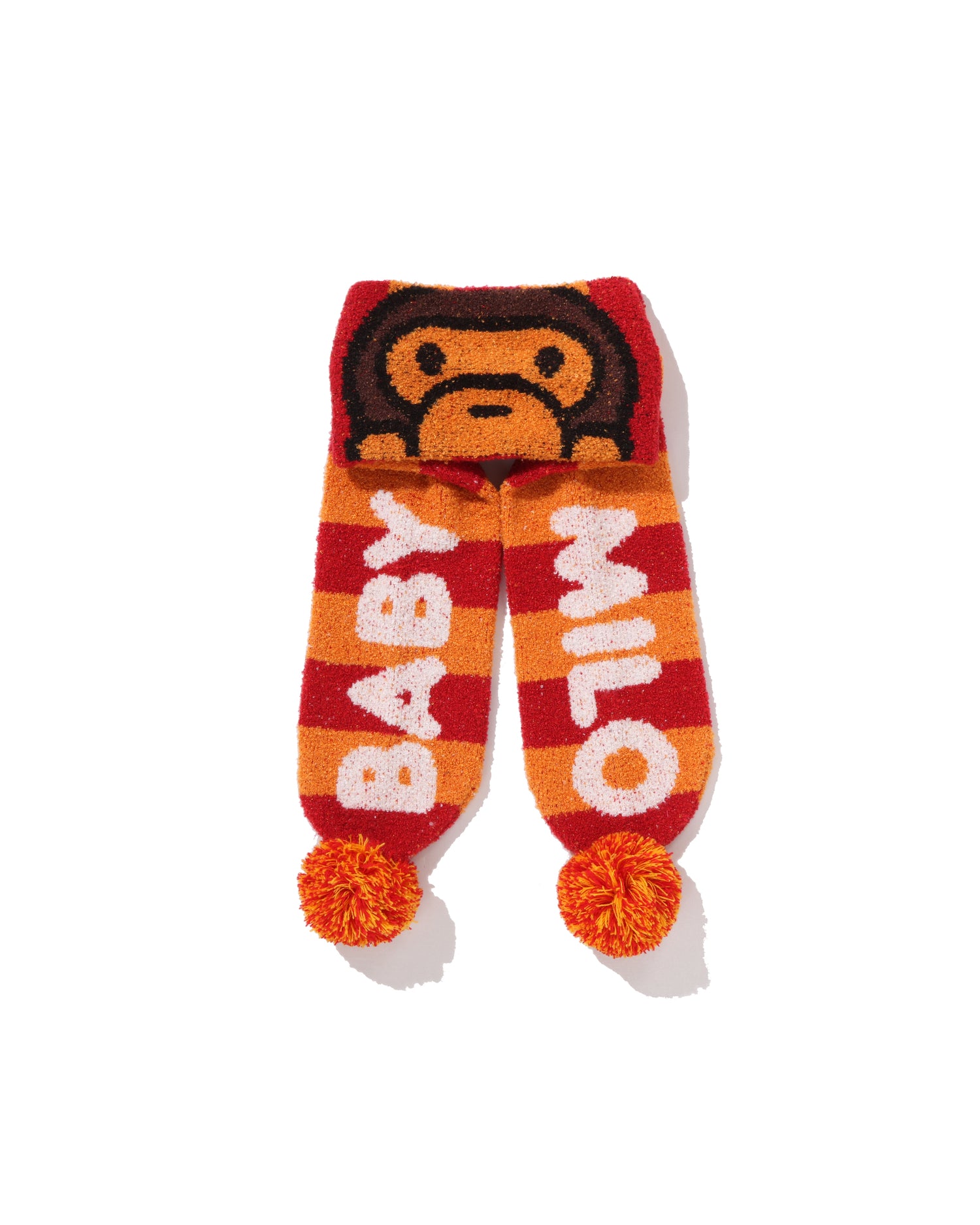 A BATHING APE® Kids Baby Milo Stripe Knit Scarf | Bape official