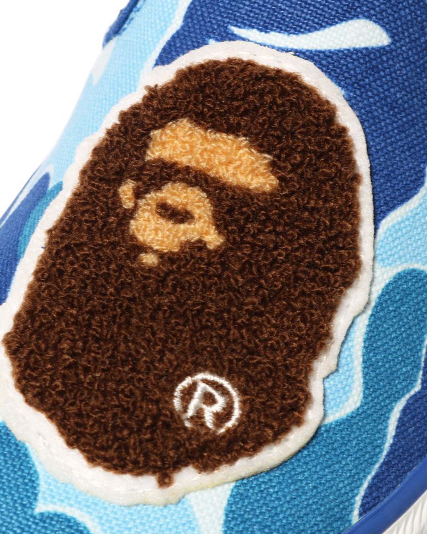 A BATHING APE® ABC Camo Ape Head Patch Slip Ons | Bape
