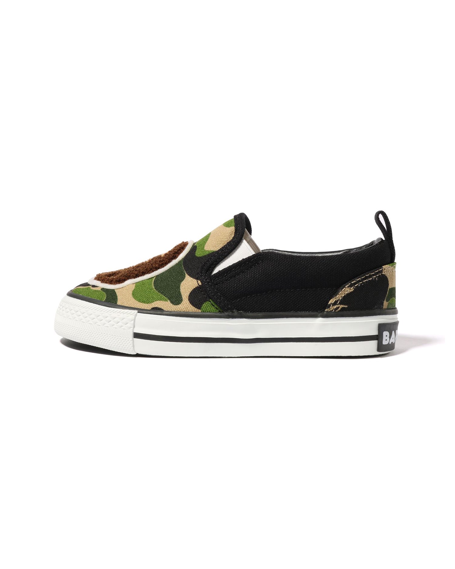 A BATHING APE® ABC Camo Ape Head Patch Slip Ons | Bape