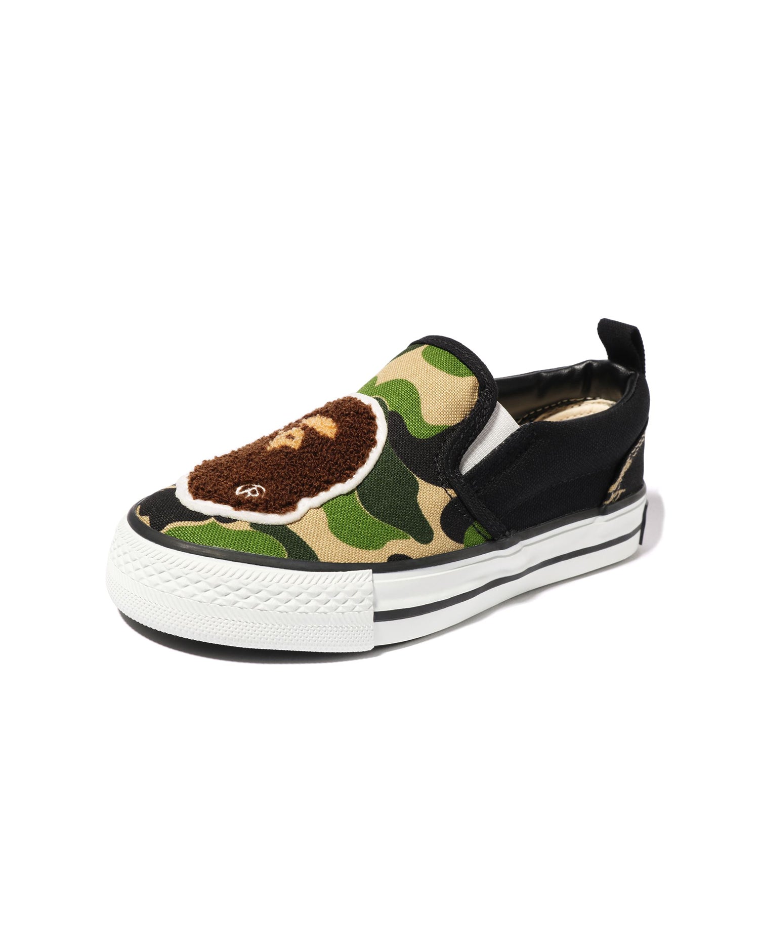 A BATHING APE® ABC Camo Ape Head Patch Slip Ons | Bape