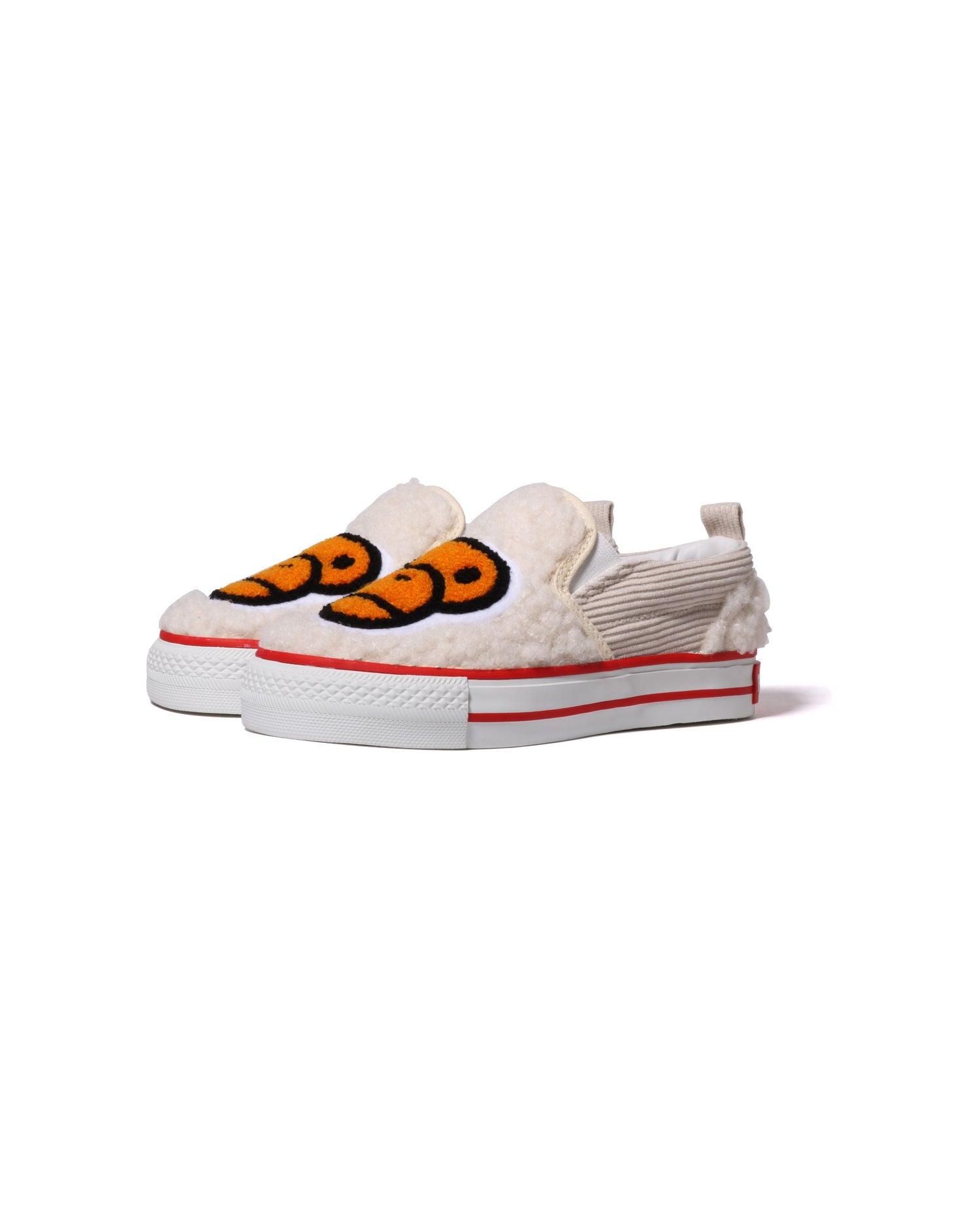A BATHING APE® Baby Milo Boa Slip Ons | Bape official