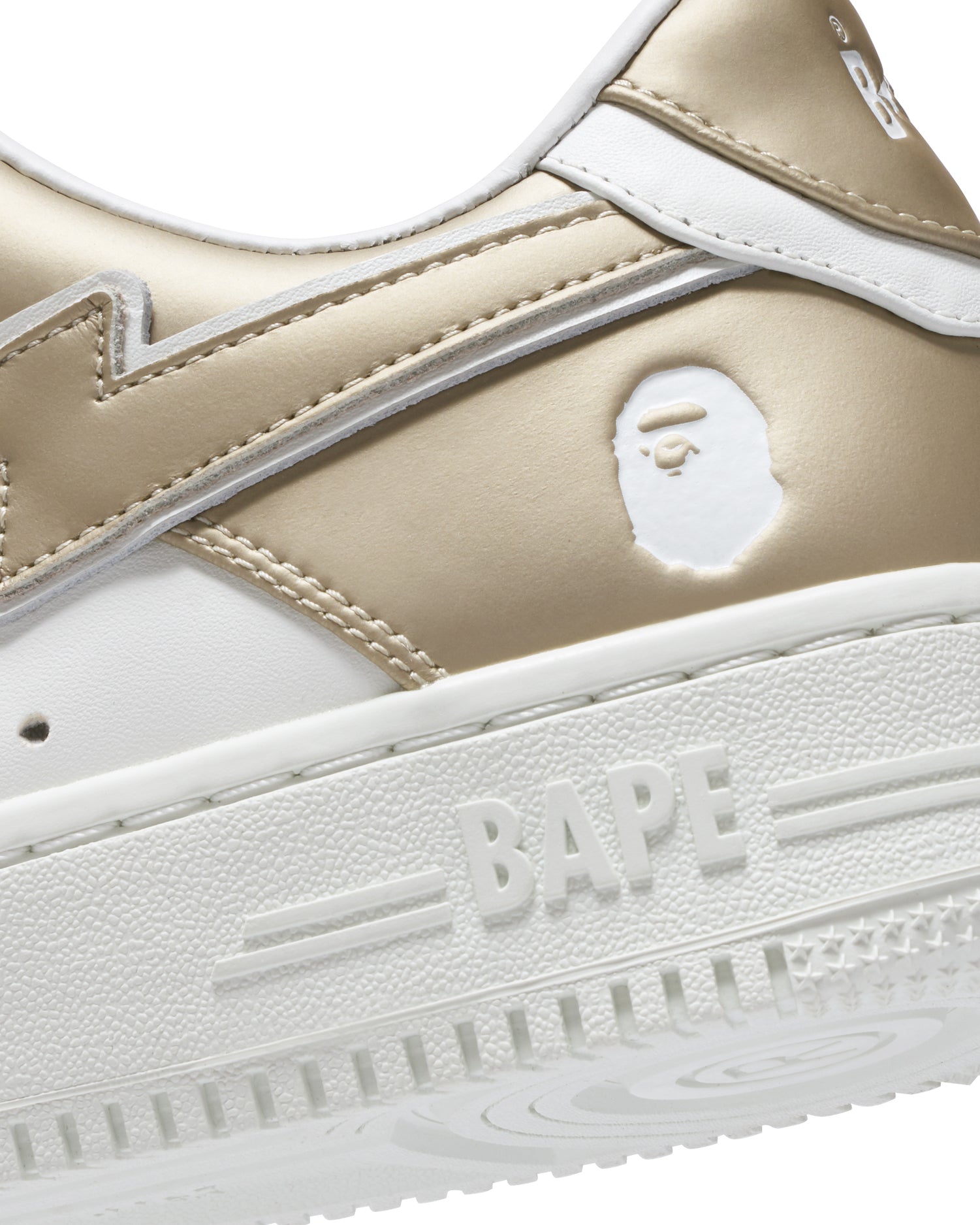 bape RCAMO SHARK 1000％ GOLD／SILVER BE@RBRICK BAPE® CAMO SHARK GOLD & SILVER – us.bape.com