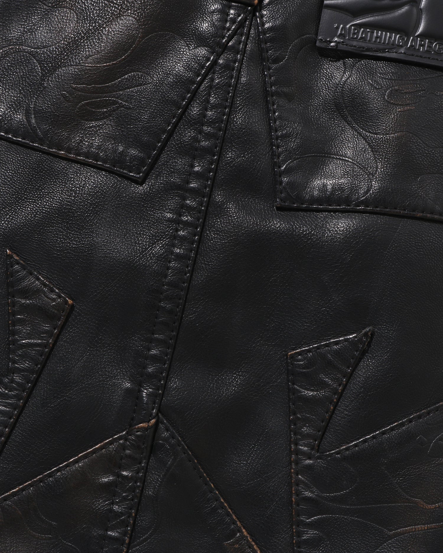 A BATHING APE® Solid Camo Embrossed Washed Rhinestone Skirt | Bape