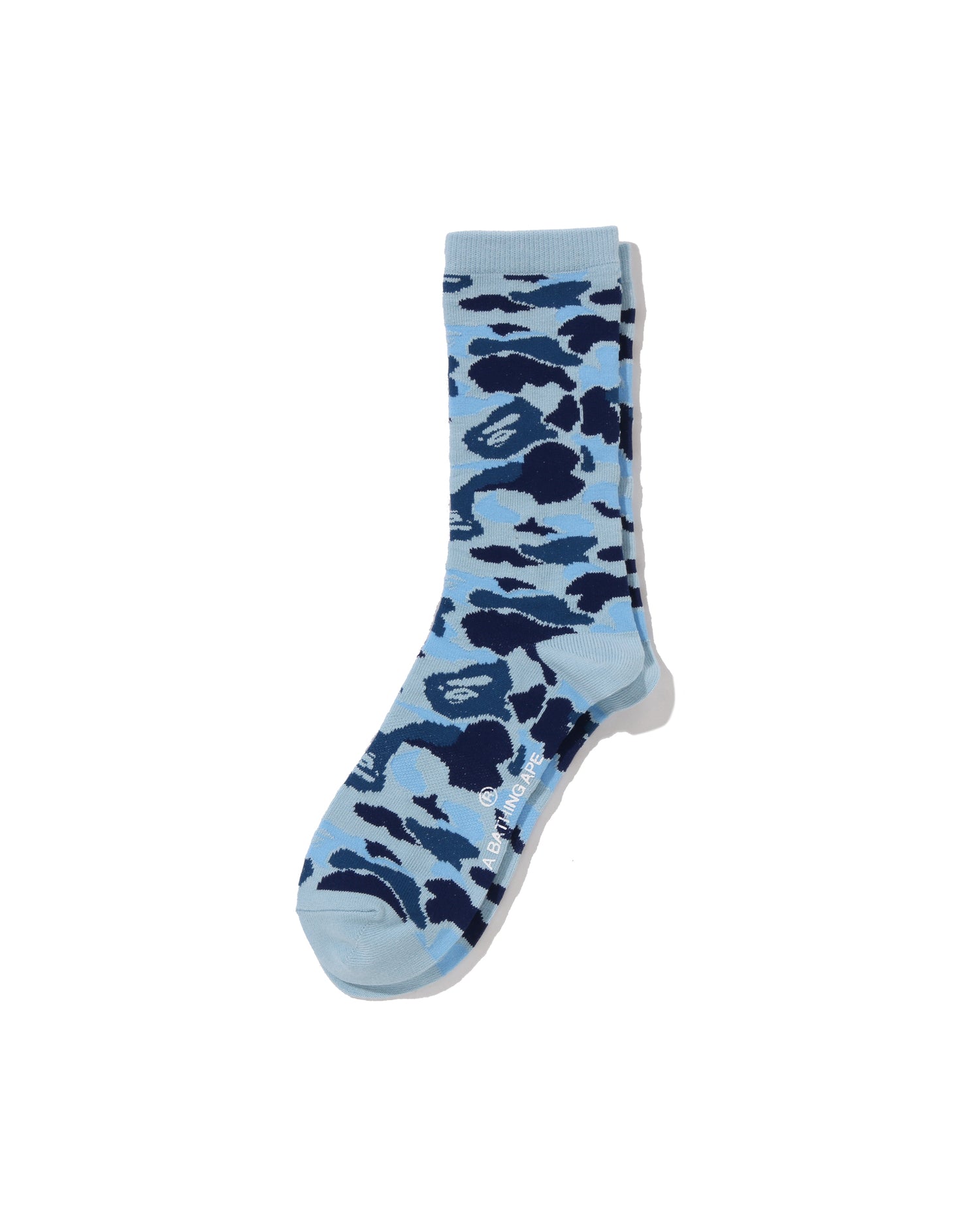 くまカッパ A BATHING APE® Abc Camo Jacquard Socks | Bape official website