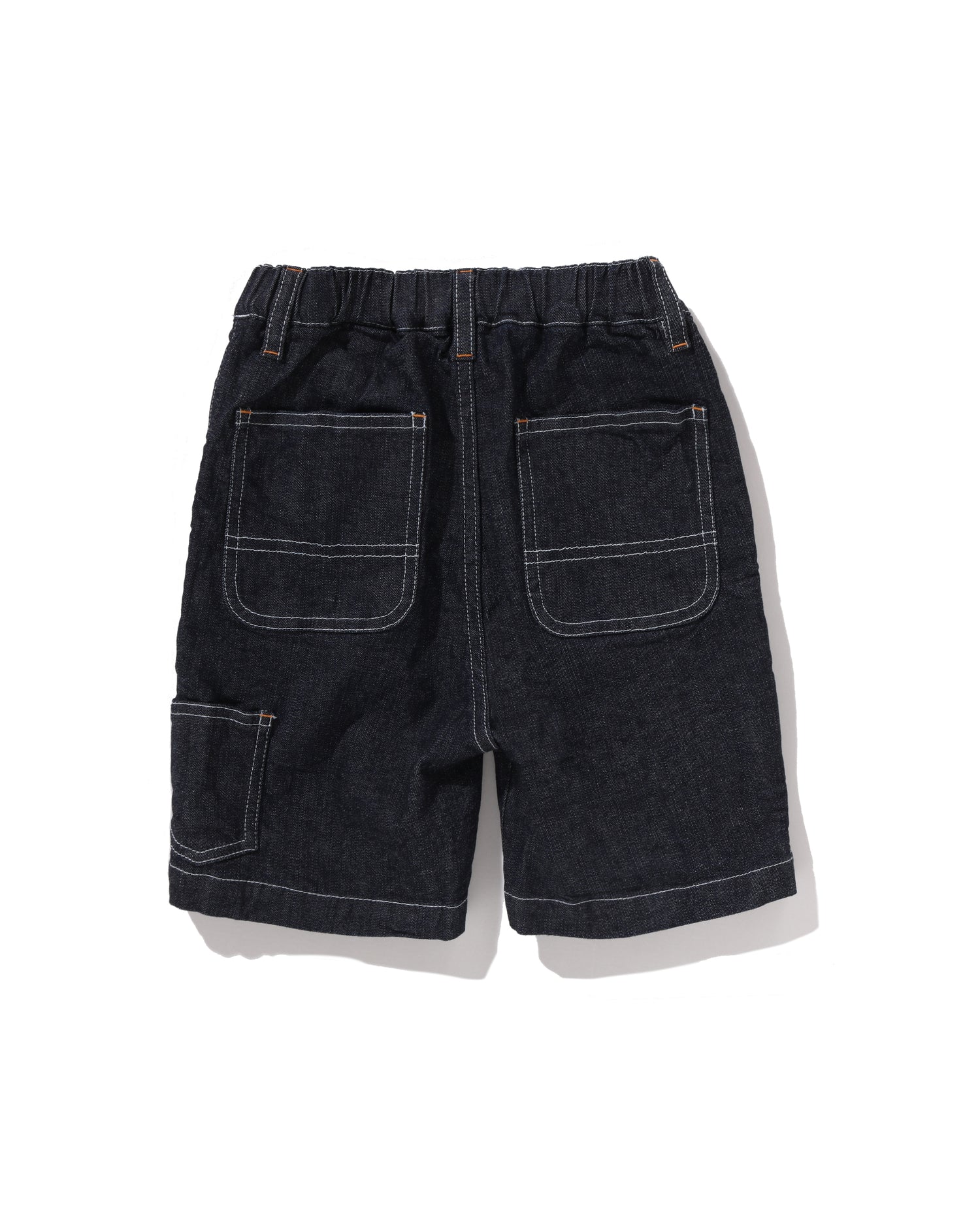 A BATHING APE® Kids Milo Face 10 Oz Denim Shorts | Bape official