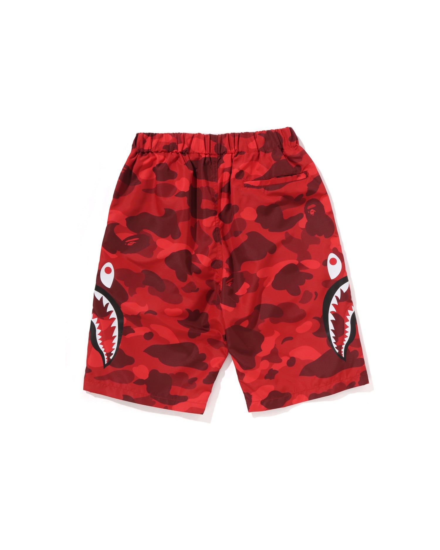 a bathing ape shark bape BEACH SHORTS 水着 A BATHING APE® Kids Color Camo Side Shark Beach Shorts Jr