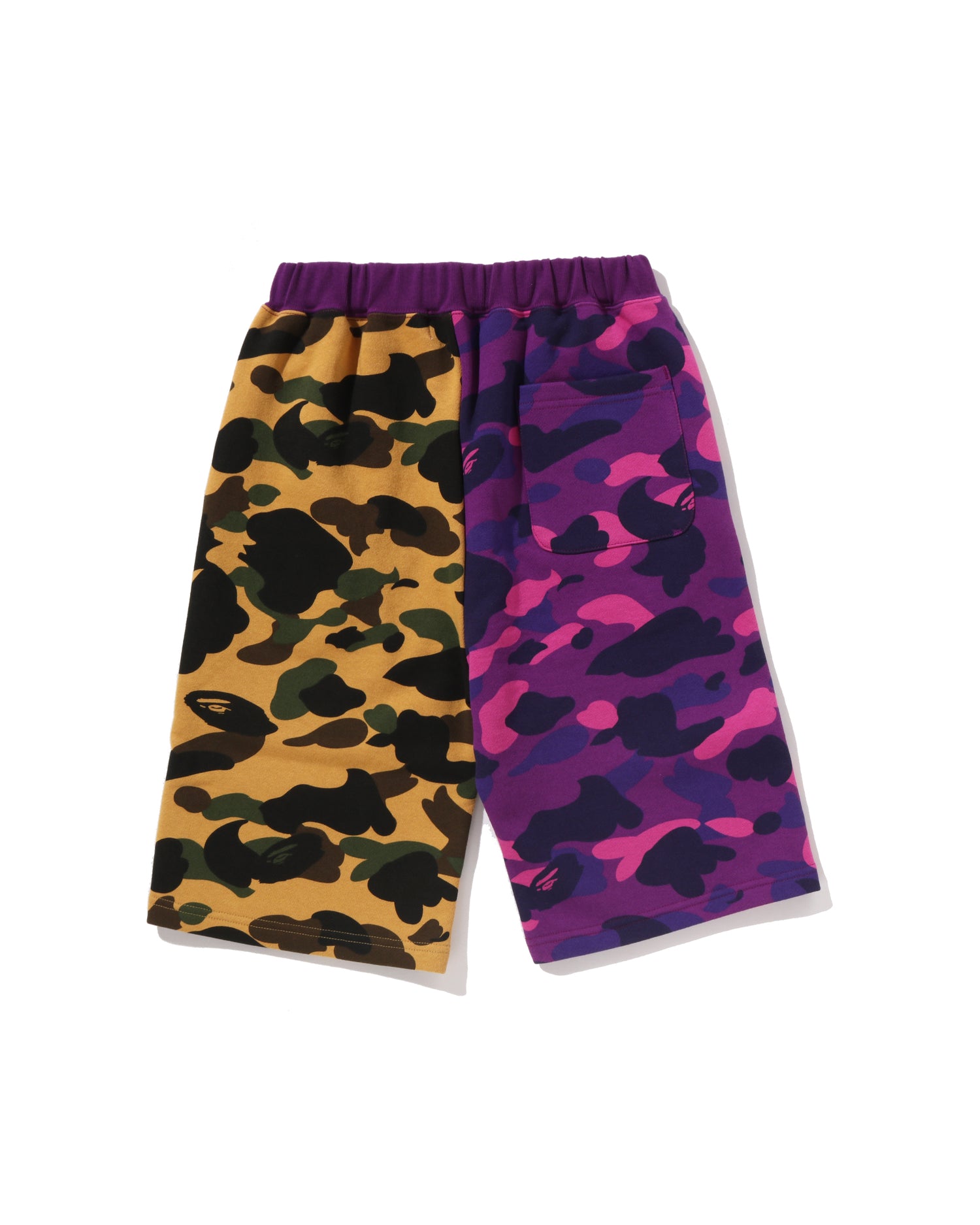 A BATHING APE® Kids Split Camo Shark Sweat Shorts Jr | Bape