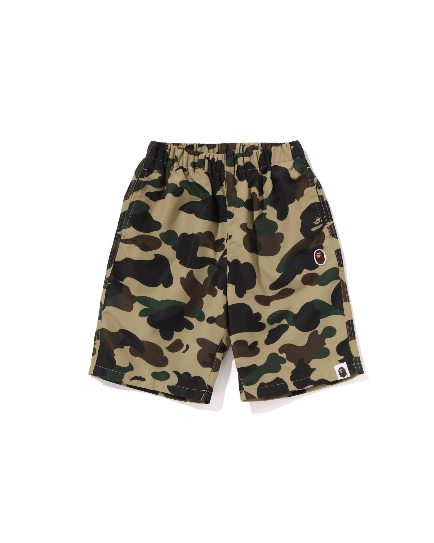 A BATHING APE® Kids 1st Camo One Point Beach Shorts | Bape
