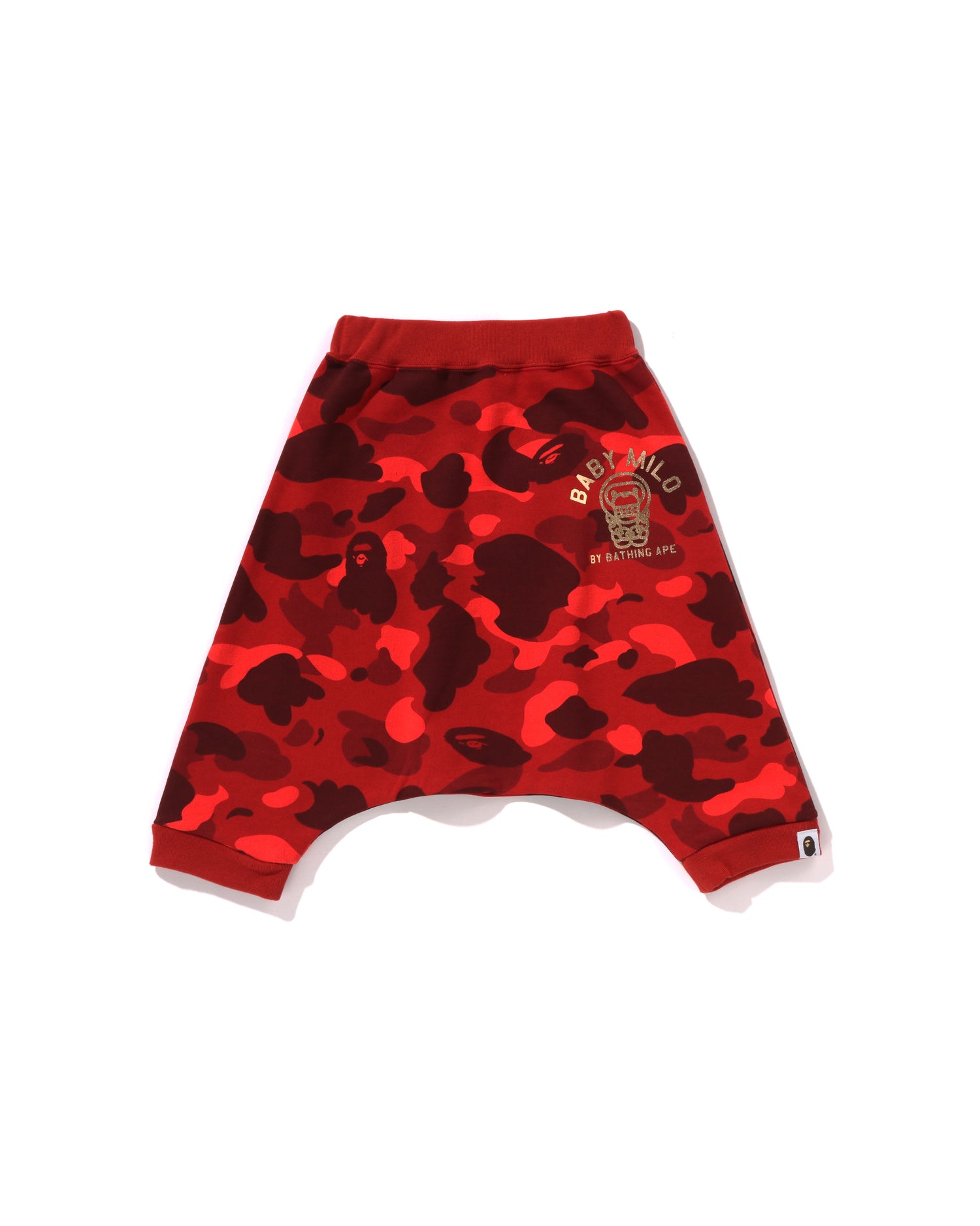 A BATHING APE® Kids Color Camo Baby Milo Sarouel Sweat Shorts