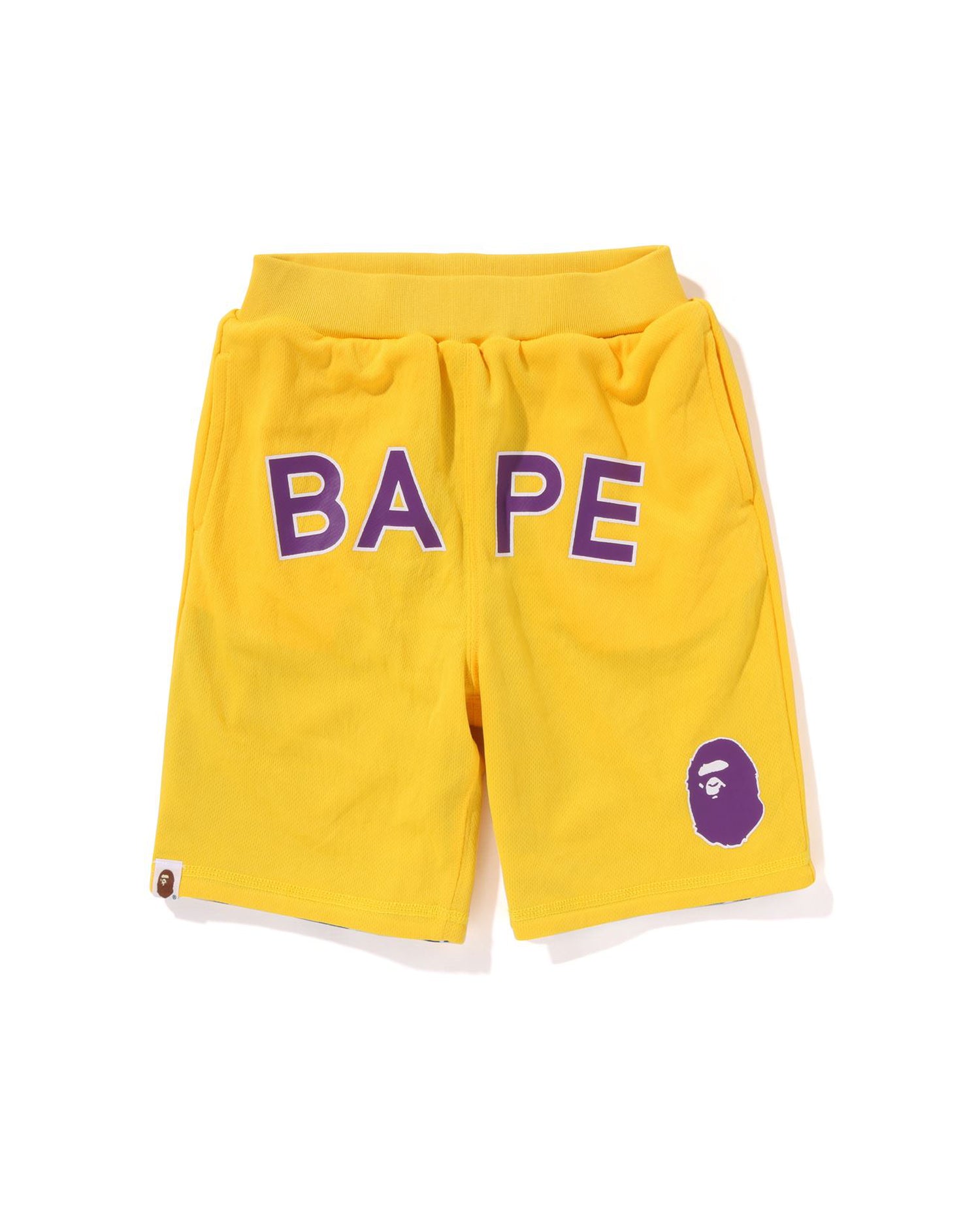 bape kids リバーシブル　100 New A BATHING APE BAPE Kids Graffiti Pattern Sweat Shorts