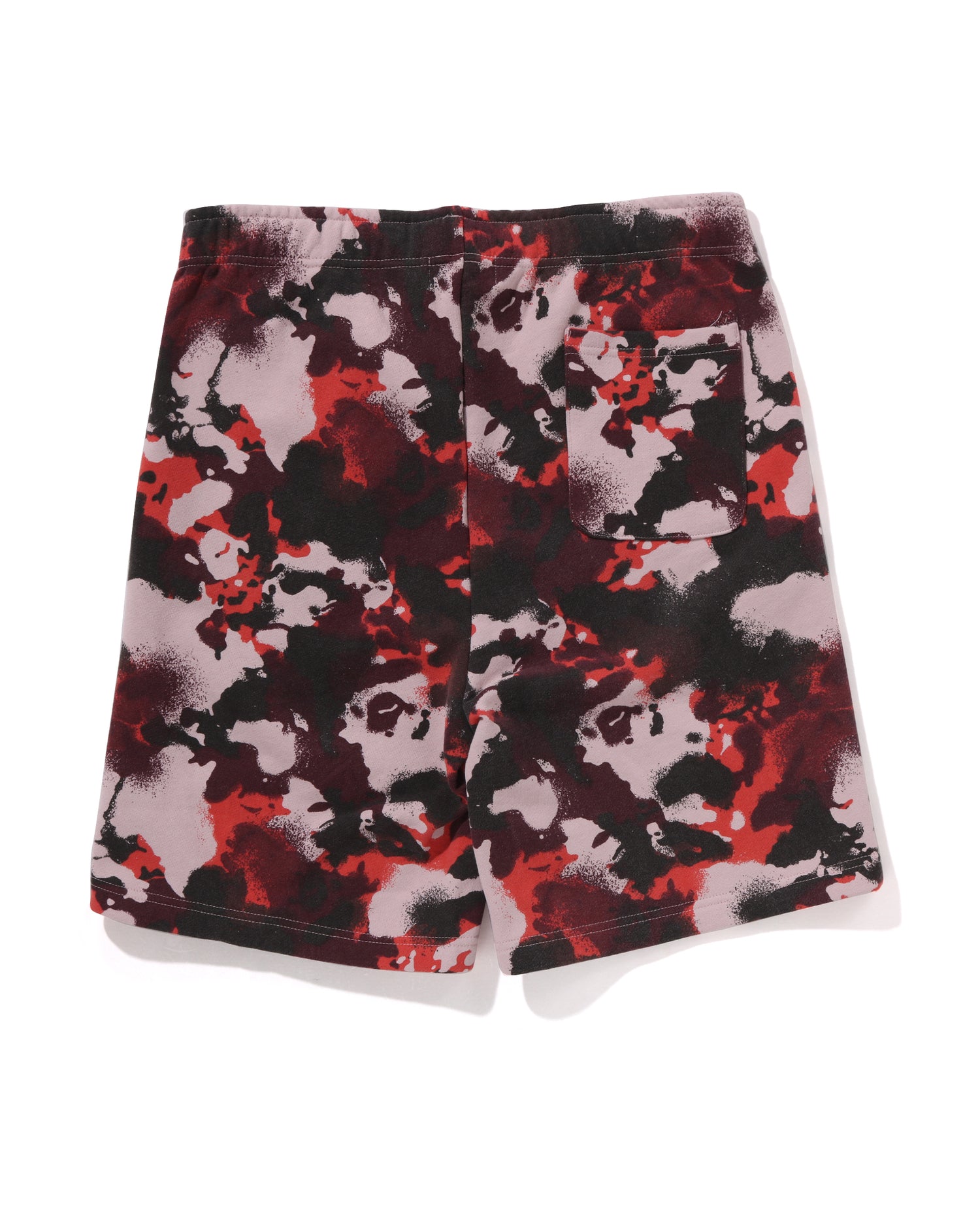 A BATHING APE® Map Camo Regular Fit Shark Sweat Shorts