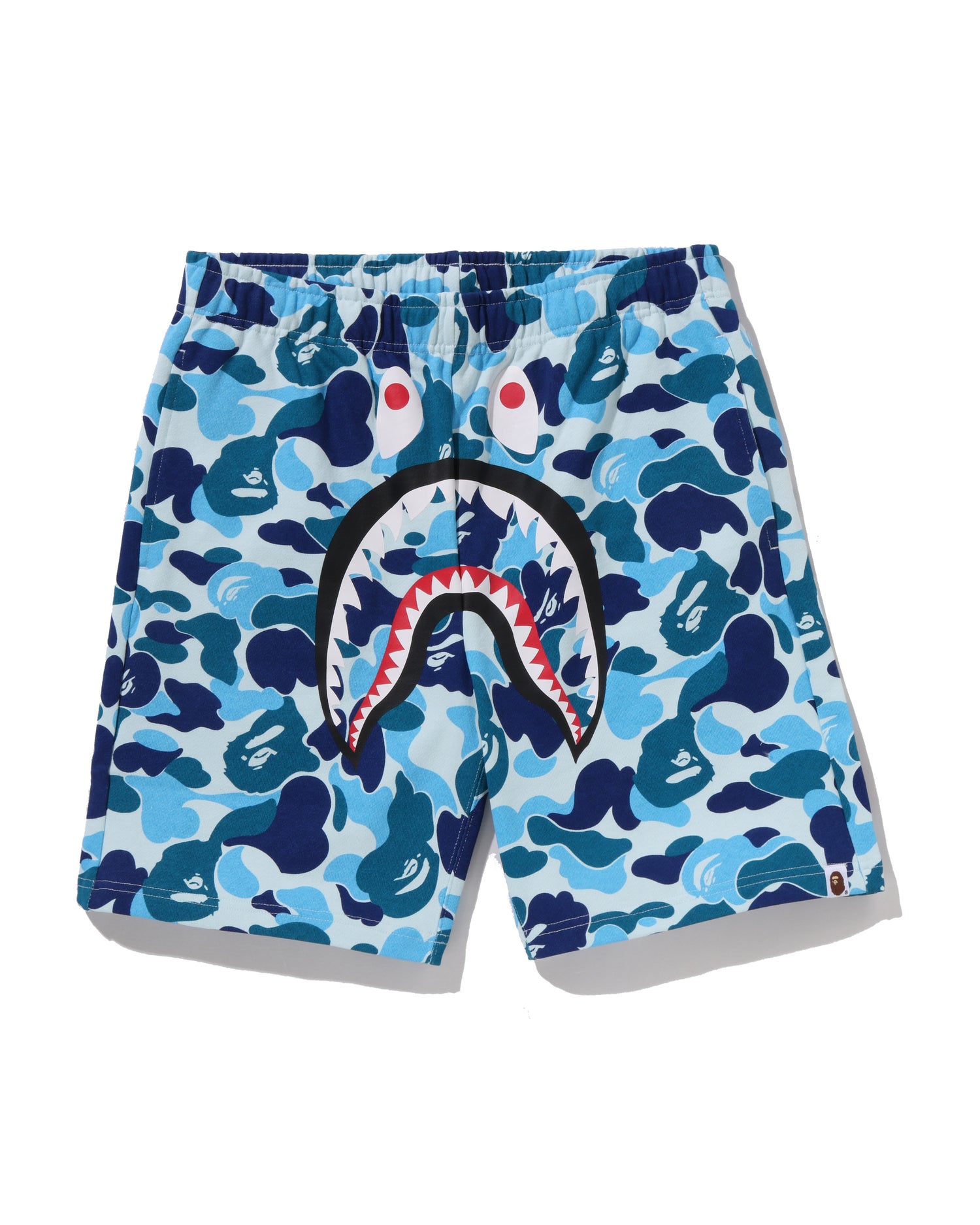 A BATHING APE ショートパンツ　シャーク　ABC CAMO A BATHING APE® Abc Camo Shark Sweat Shorts | Bape official website