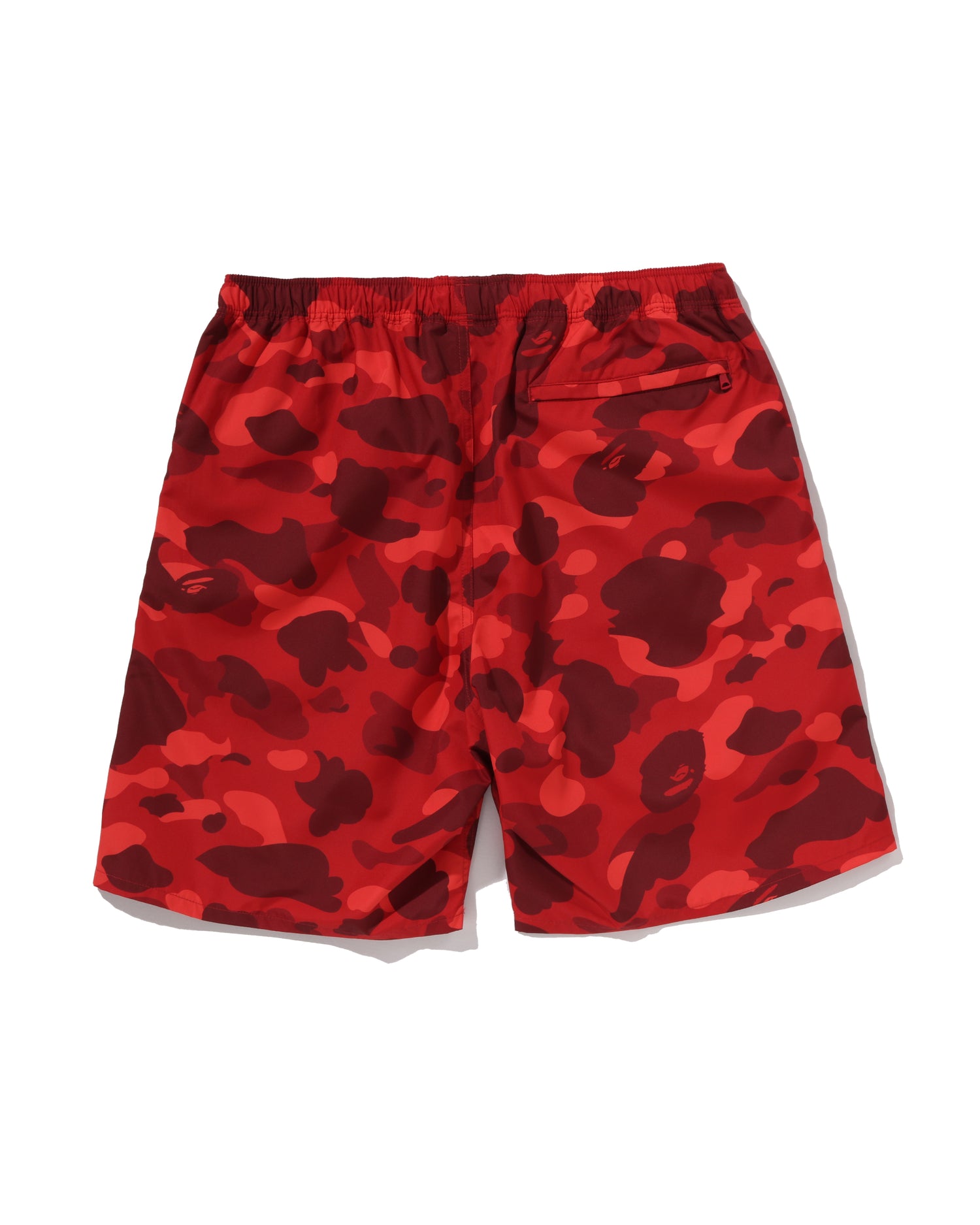 A BATHING APE® Color Camo Ape Head One Point Beach Shorts | Bape