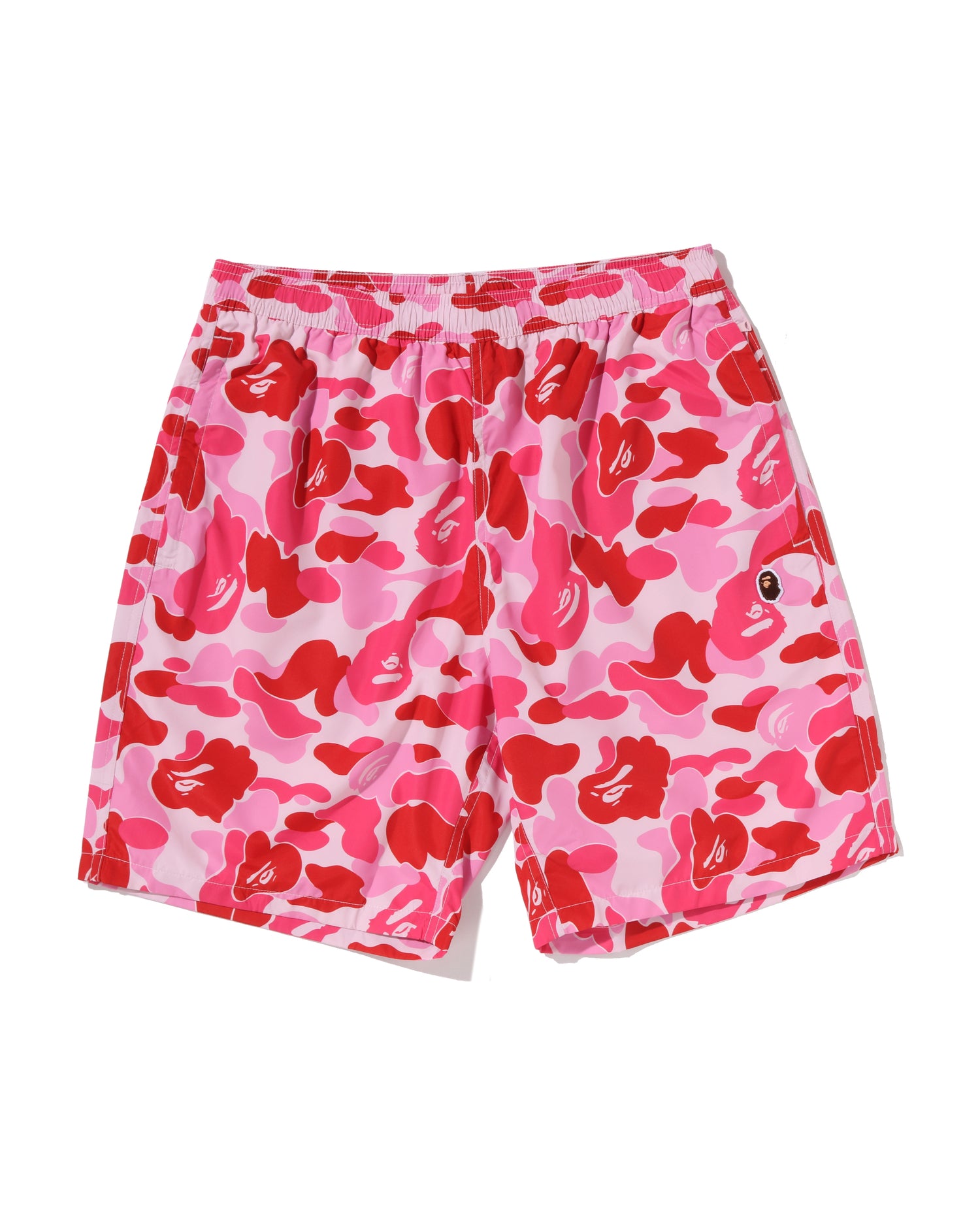 A BATHING APE® Abc Camo Ape Head One Point Beach Shorts | Bape