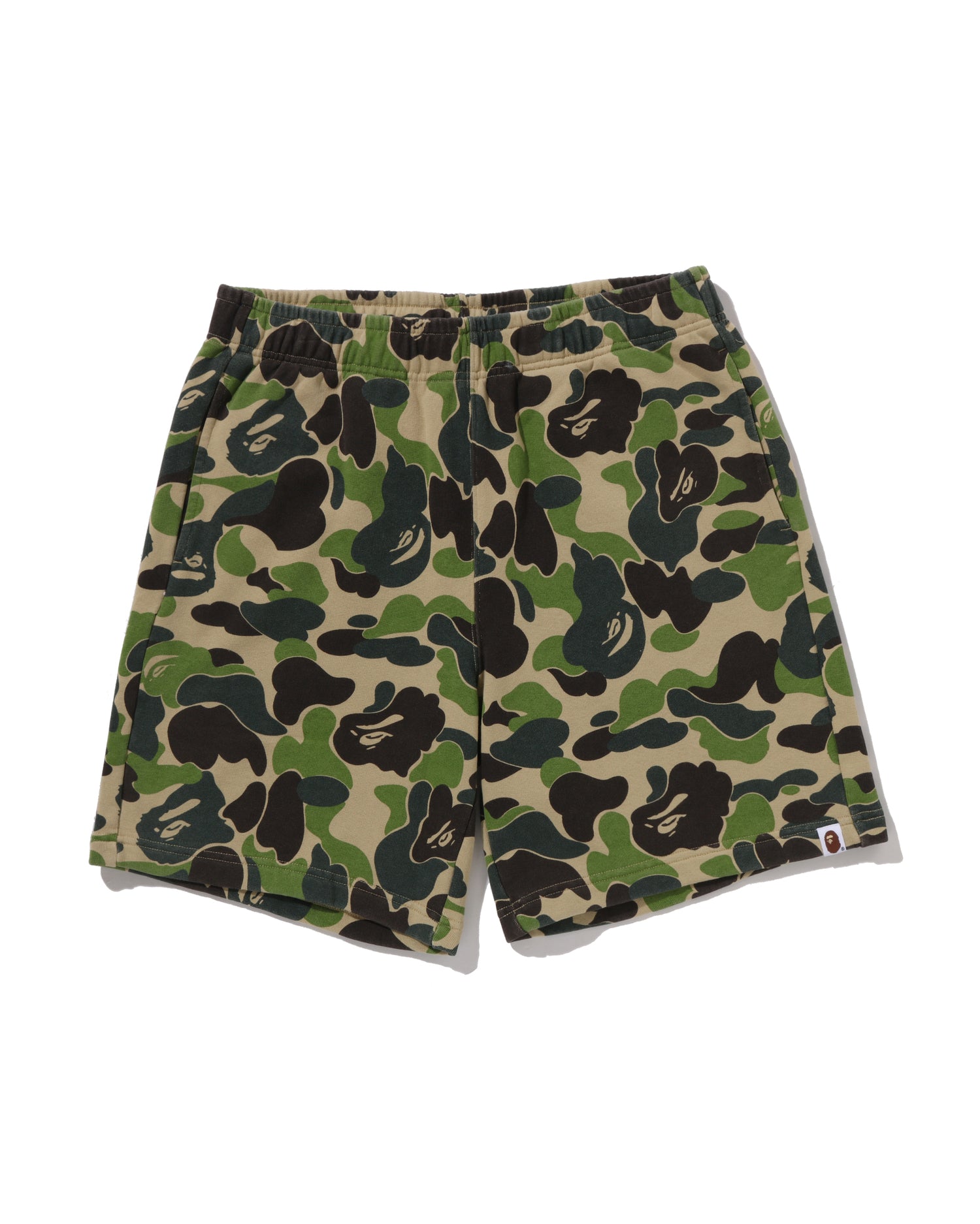 A BATHING APE® Abc Camo Heavy Washed Relaxed Fit Sweat Shorts