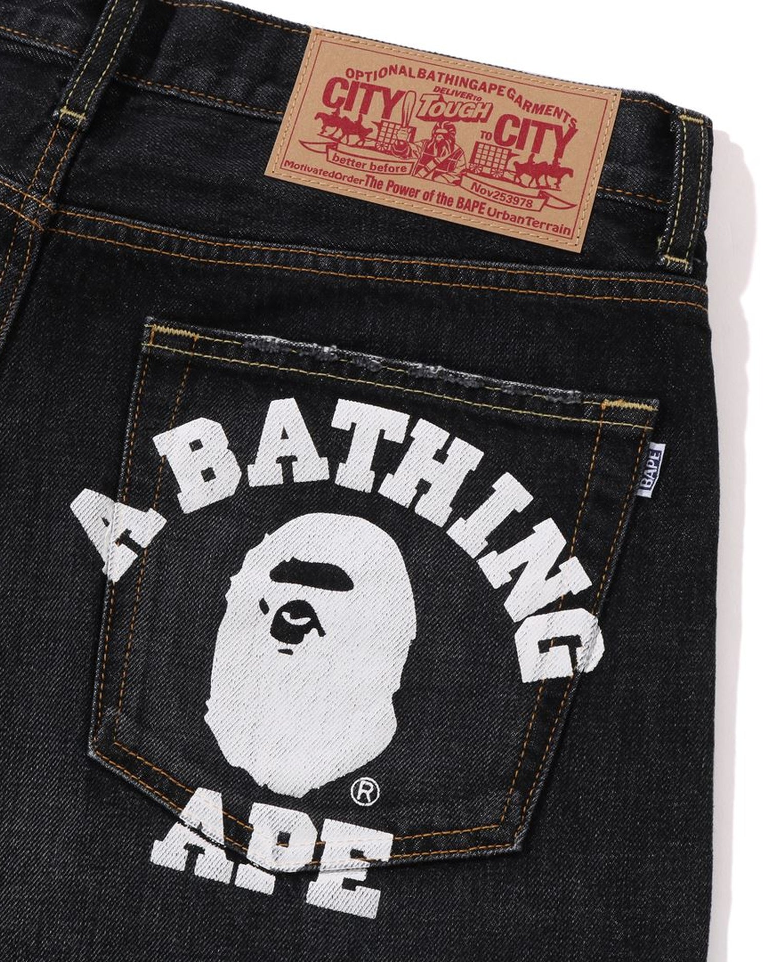 A bathing ape offers Bape jeans