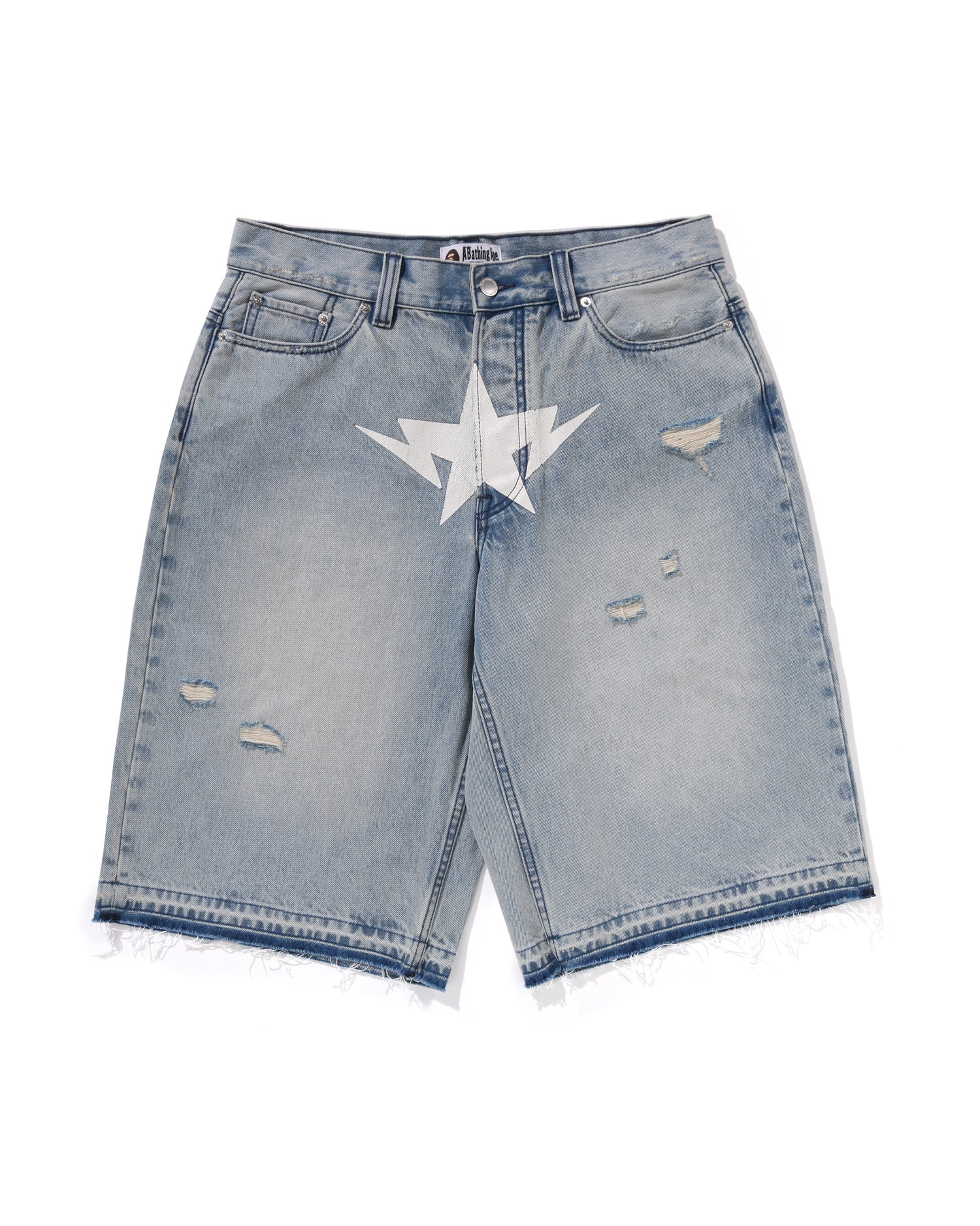 Used BAPE Pants S A Bathing Ape Shall Never Kill Denim | eBay