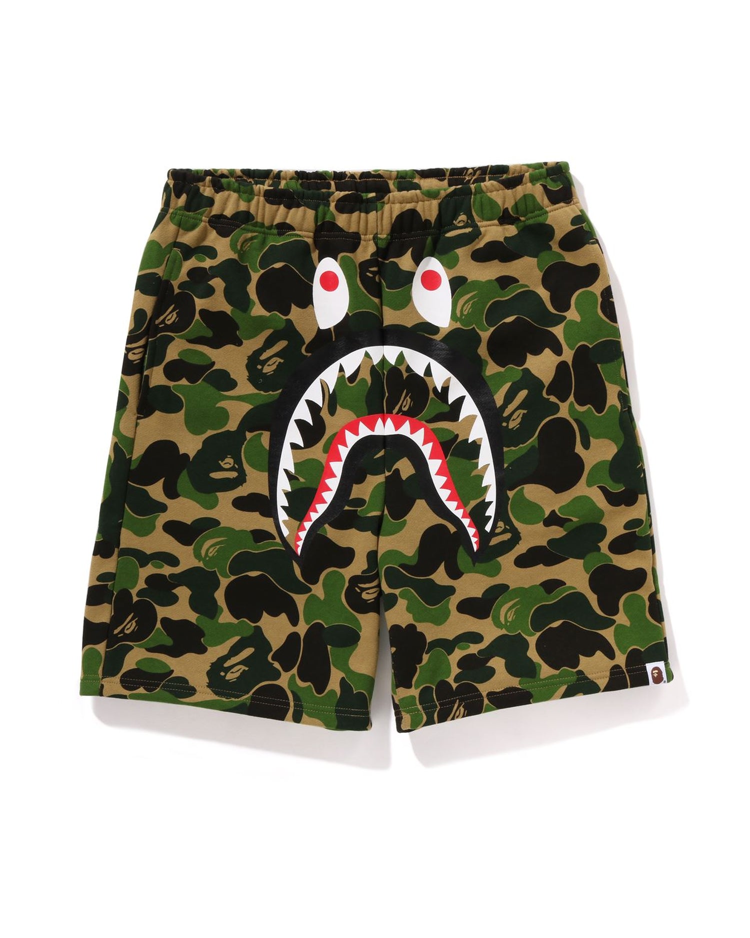 A BATHING APE Abc Camo Shark Sweat Shorts Bape official website INT. BAPE.COM