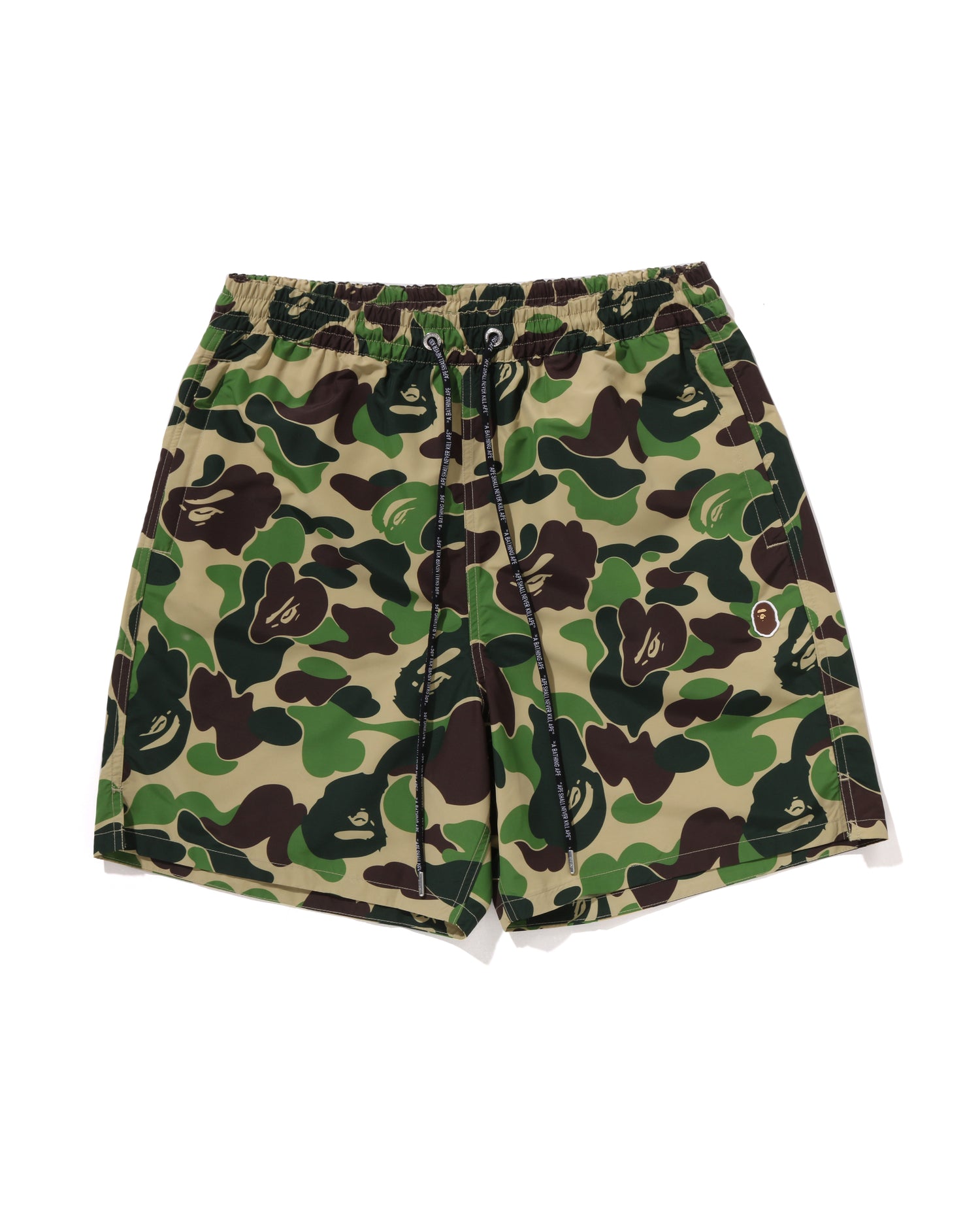 A BATHING APE® Abc Camo One Point Relaxed Fit Water Shorts