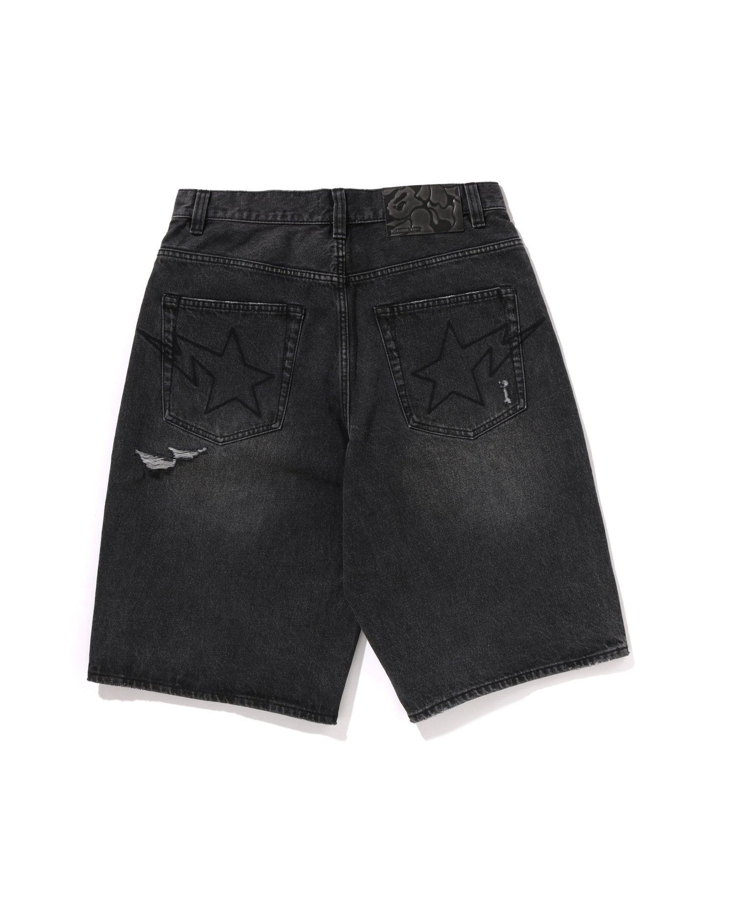 ウェア Bape 23th shorts Black L size AAPE Moonface logo graffiti print sweat shorts | Bape