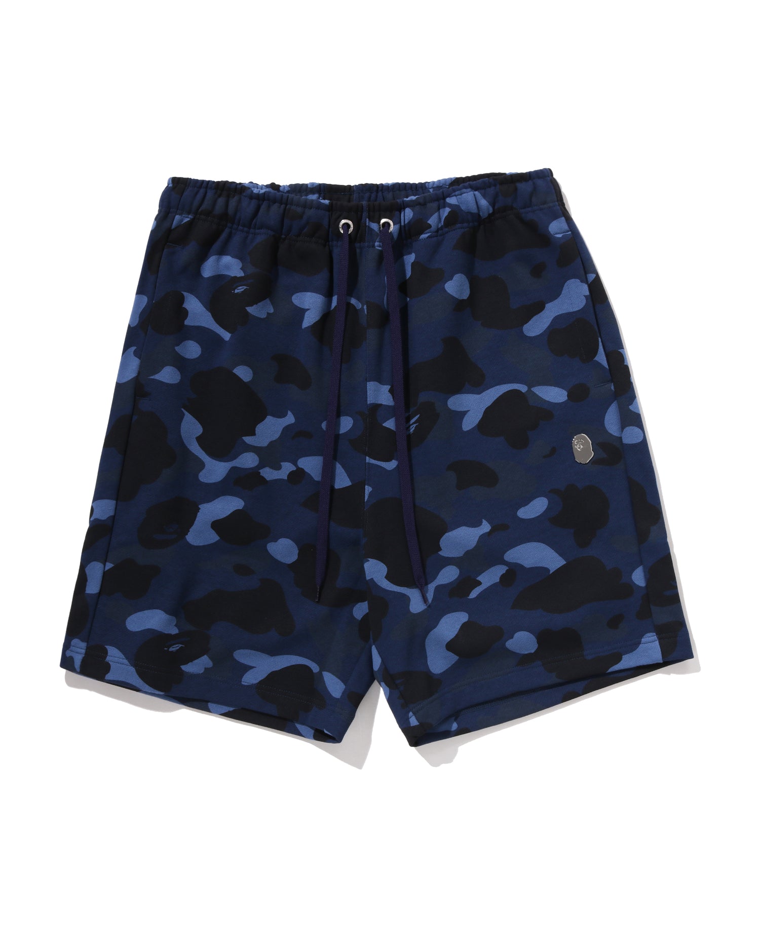 A BATHING APE® Color Camo Metal Ape Head Relaxed Fit Sweat Shorts