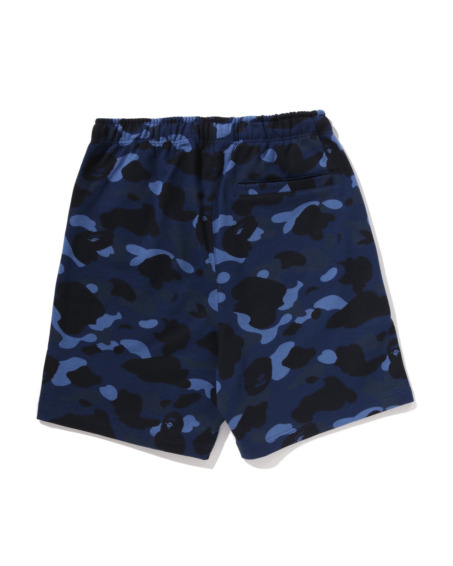 A BATHING APE® Color Camo Metal Ape Head Relaxed Fit Sweat Shorts