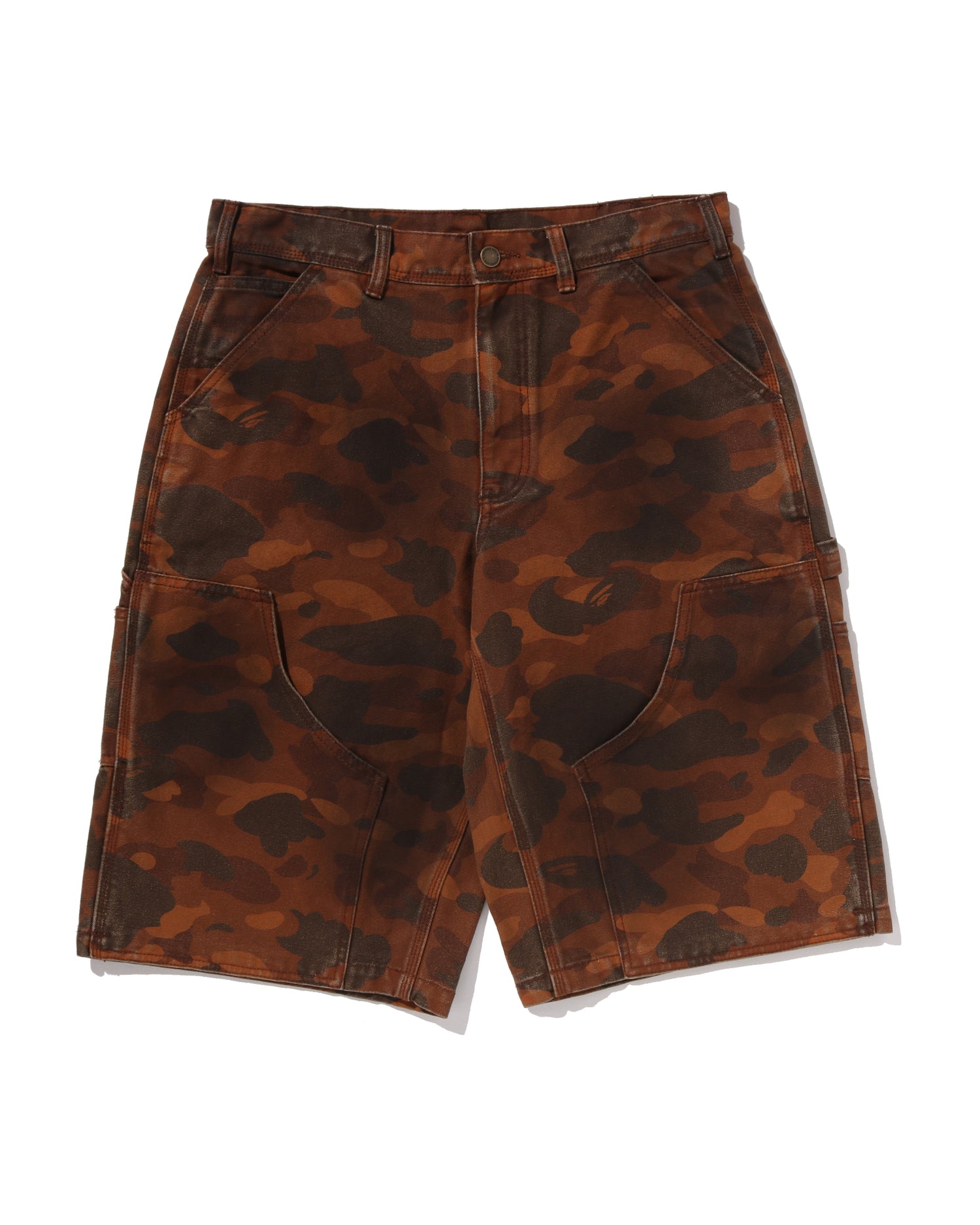 A BATHING APE® Solid 1st Camo Garment Dyed Relaxed Fit Work Shorts