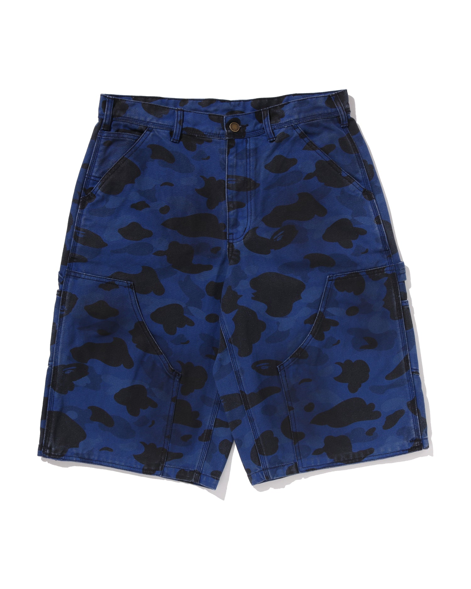 A BATHING APE ワンピース　迷彩　ブルー　メッシュ A BATHING APE® Solid 1st Camo Garment Dyed Relaxed Fit Work Shorts