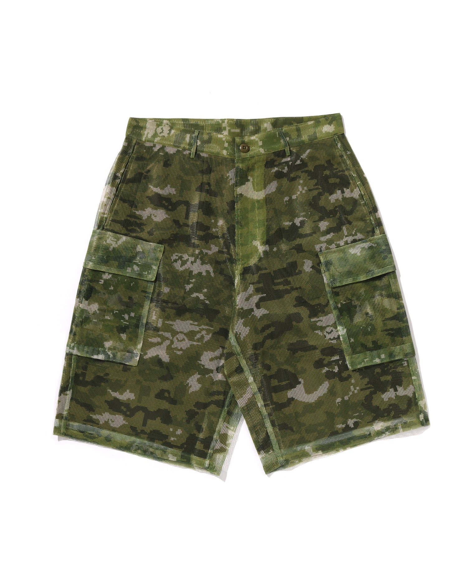 A BATHING APE® Multi Pixel Camo Cargo Relaxed Fit Shorts | Bape