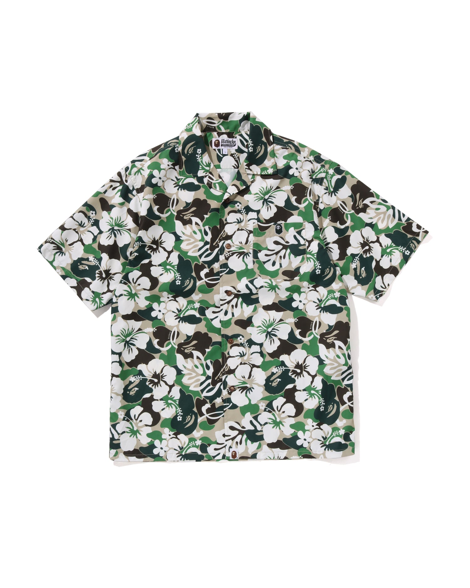 A BATHING APE® Abc Resort Camo Open Collar Ss Shirt | Bape
