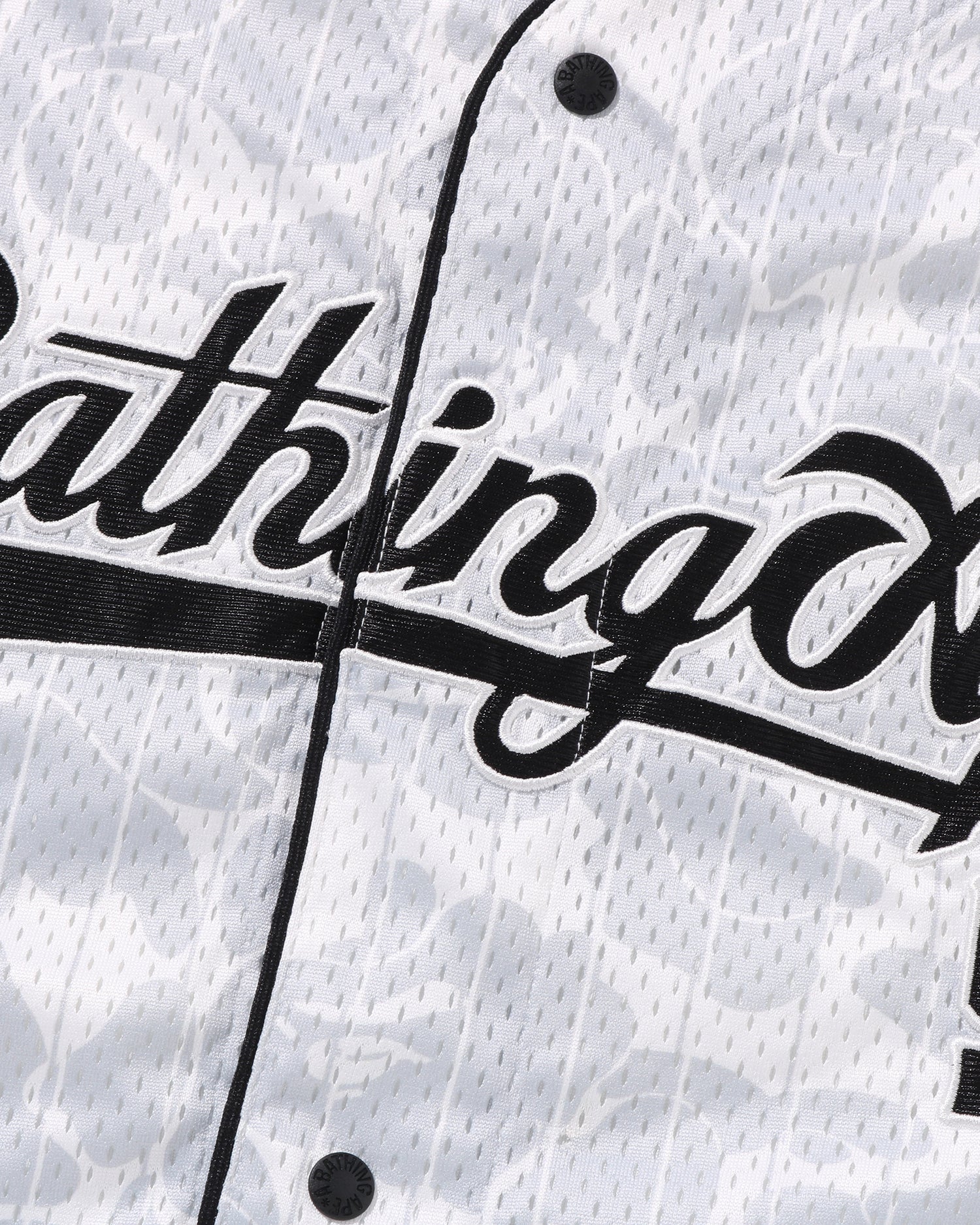 A BATHING APE® Camo Stripe Baseball Shirt | Bape official website